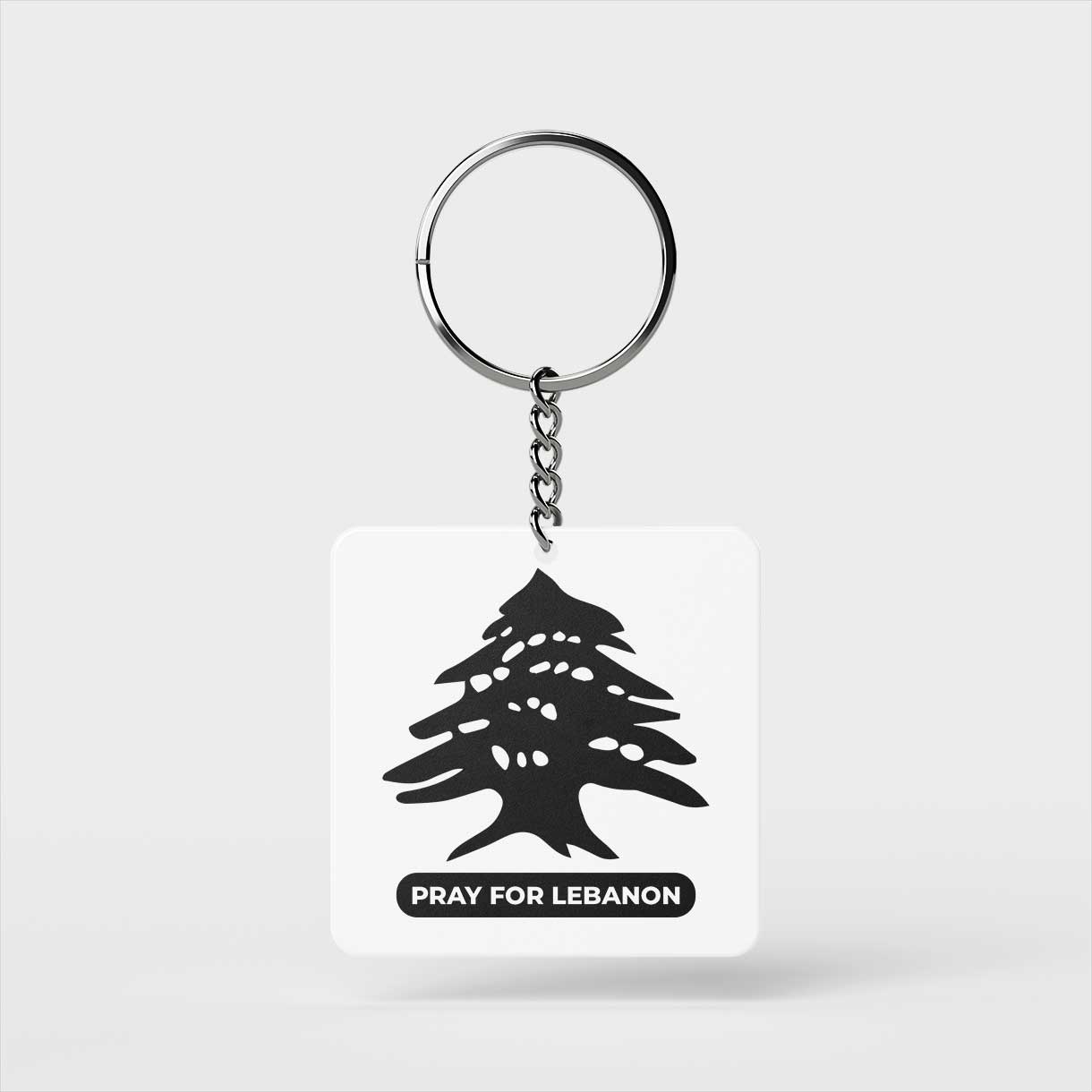 Pray For Lebanon keychain