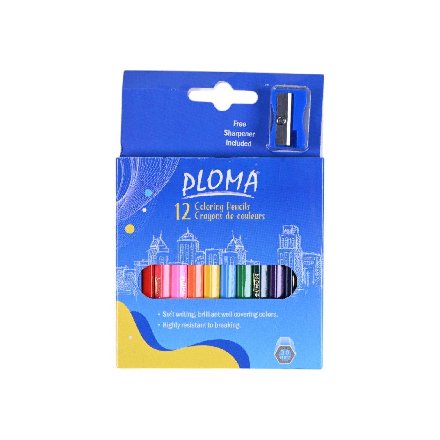 PLOMA Coloring Pencils -12 Colors