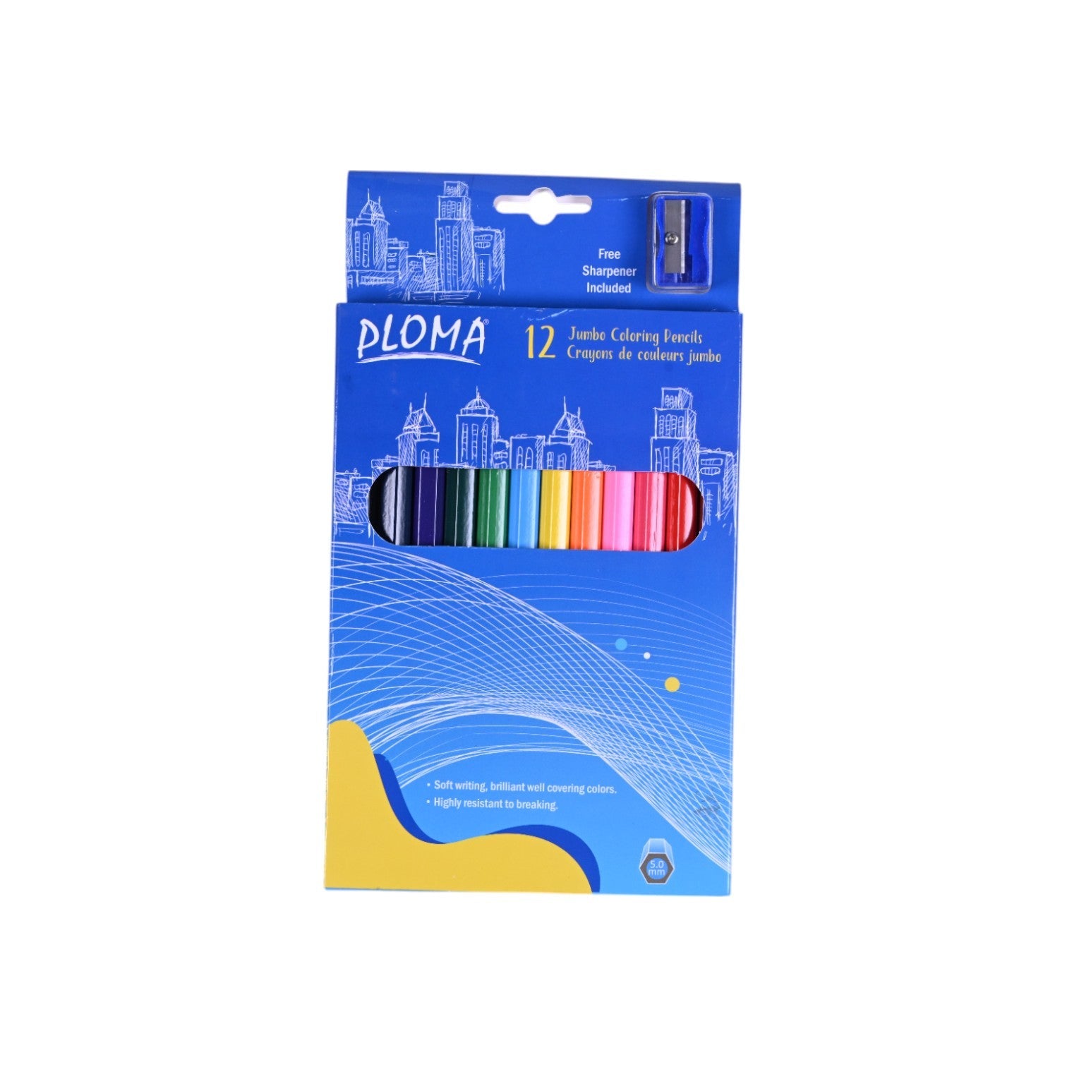 PLOMA Coloring Pencils  12 Colors-5.0mm