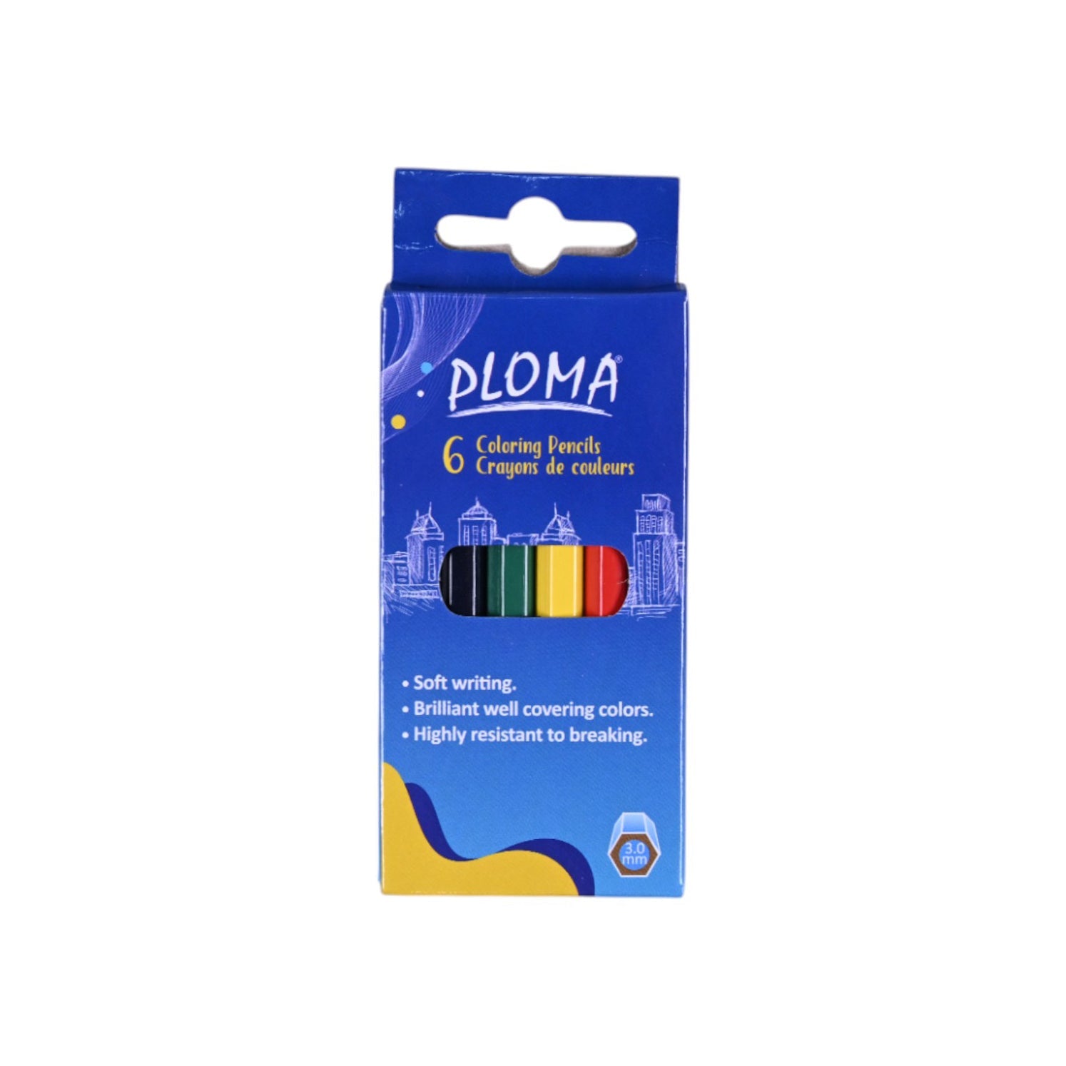 PLOMA Coloring Pencils- 6 Colors