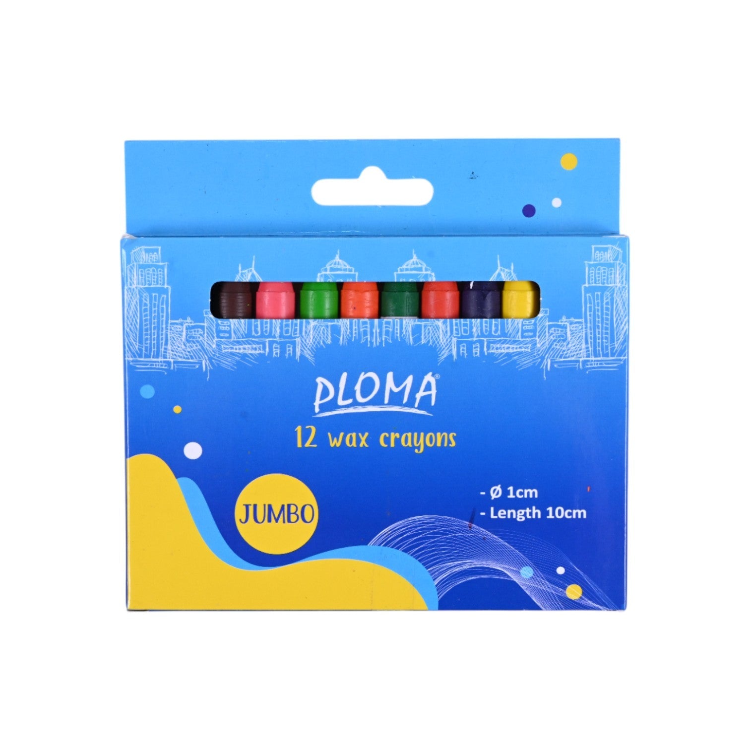 Ploma Jumbo Wax Crayons