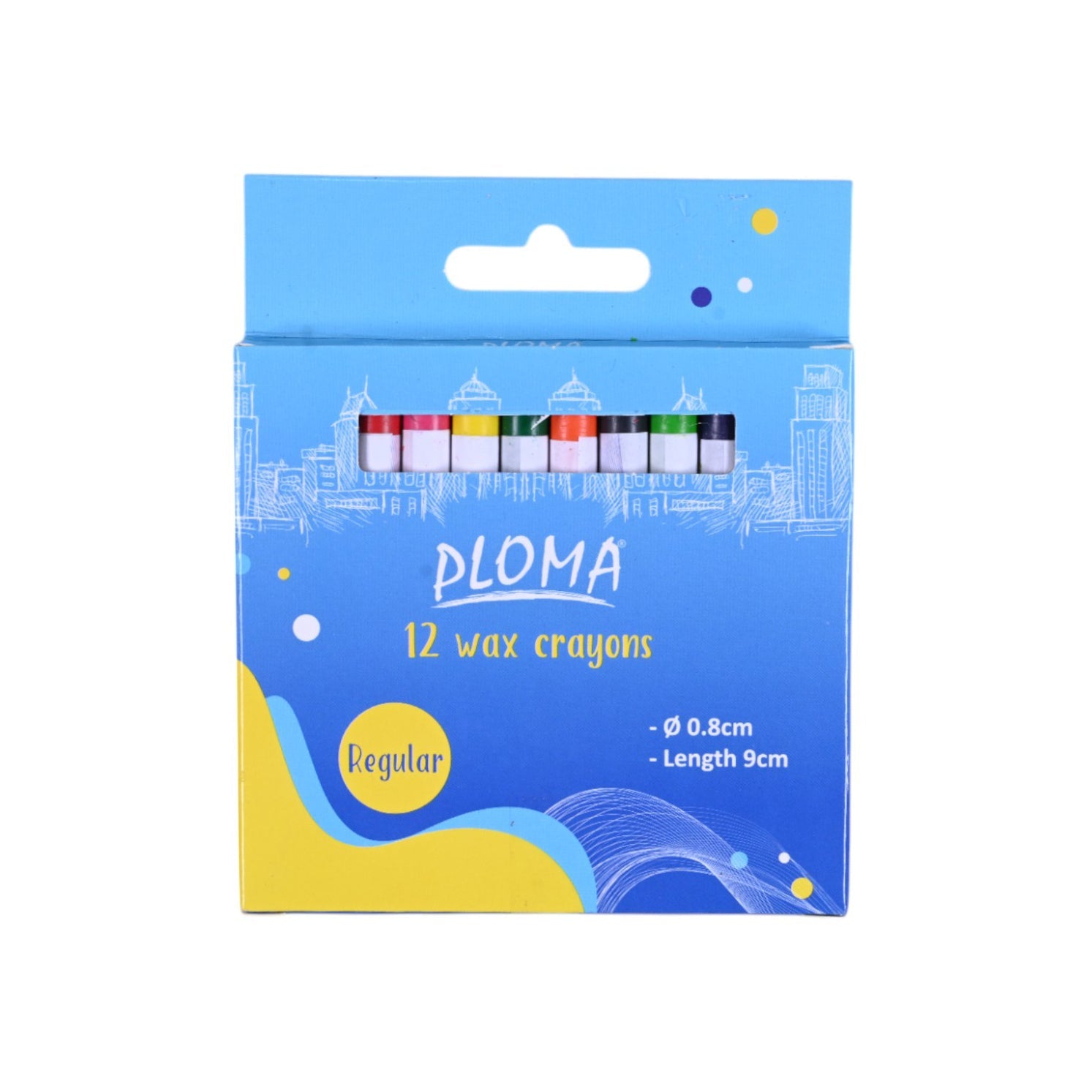 Ploma Regular Wax Crayons