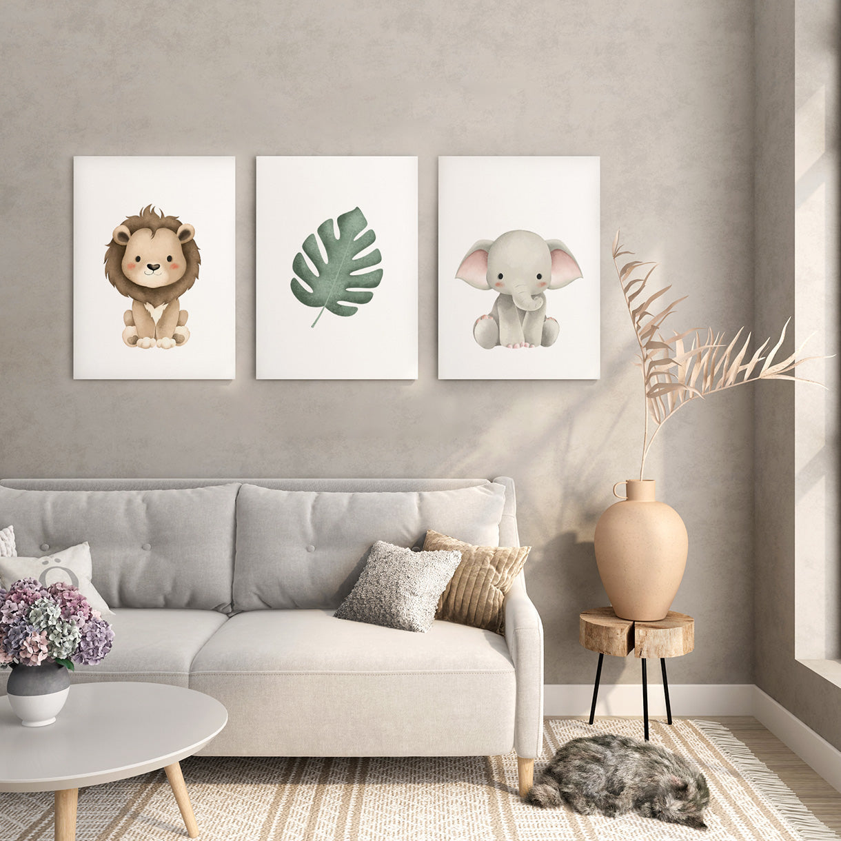 Safari Animals Canvas