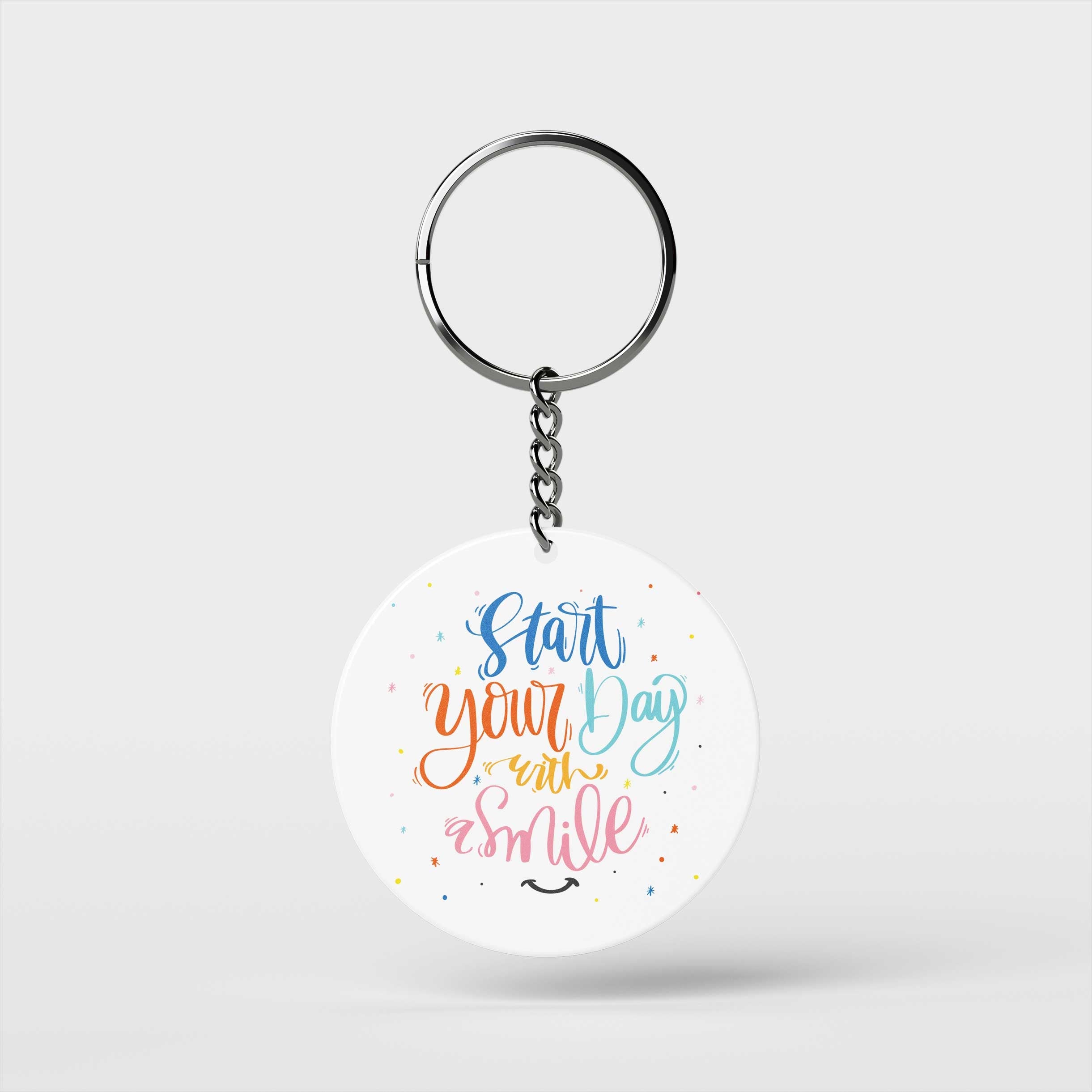 Start with a Smile Keychain