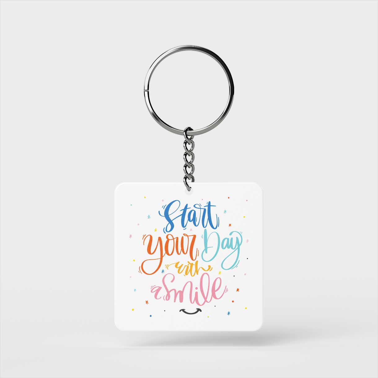 Start with a Smile Keychain