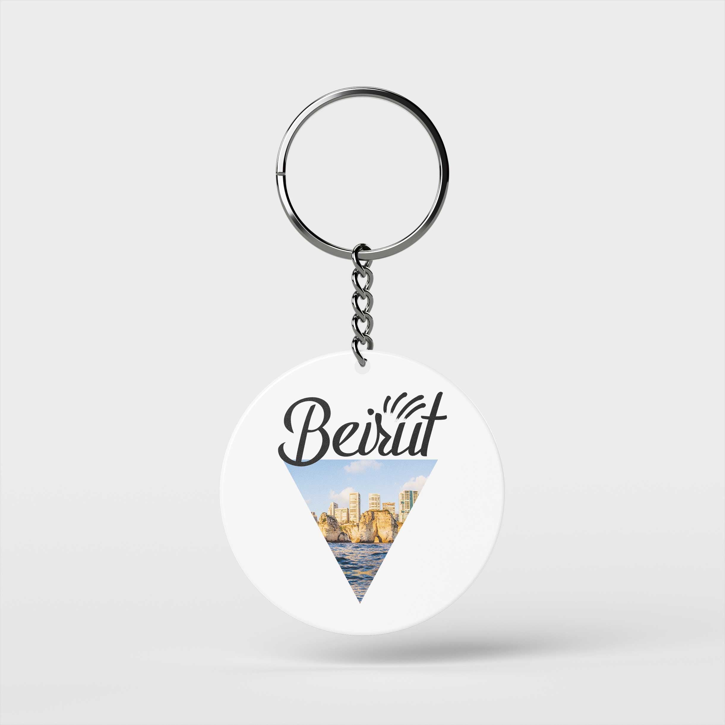 Triangle Beirut View Keychain