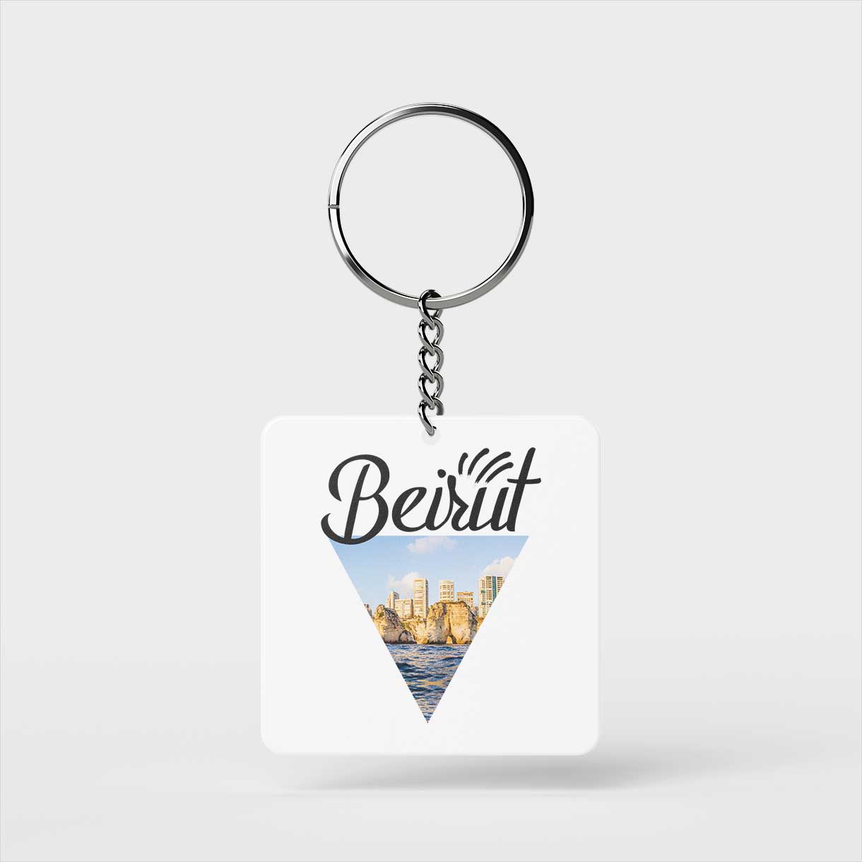 Triangle Beirut View Keychain