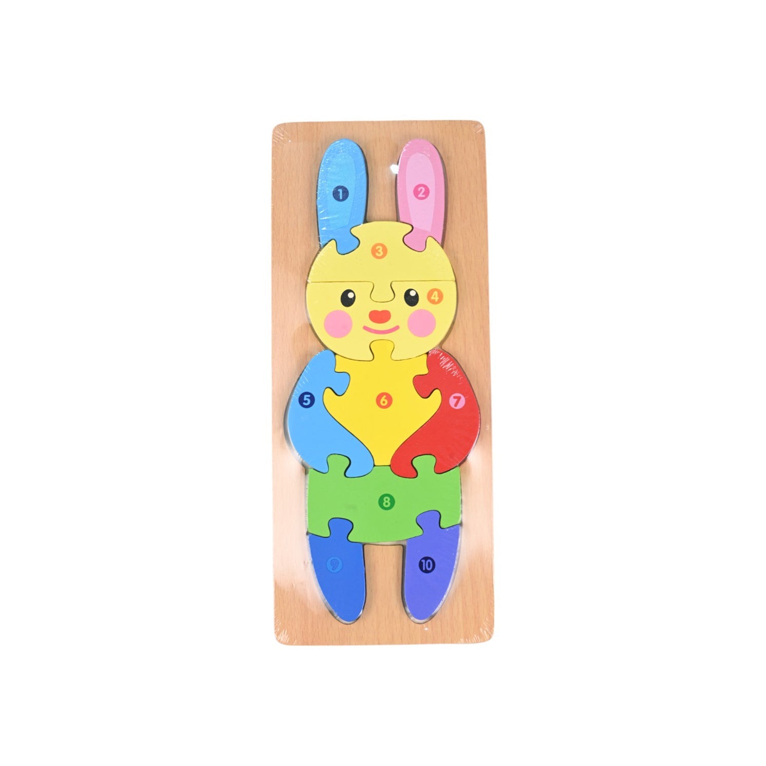 Wooden Number Puzzle Board