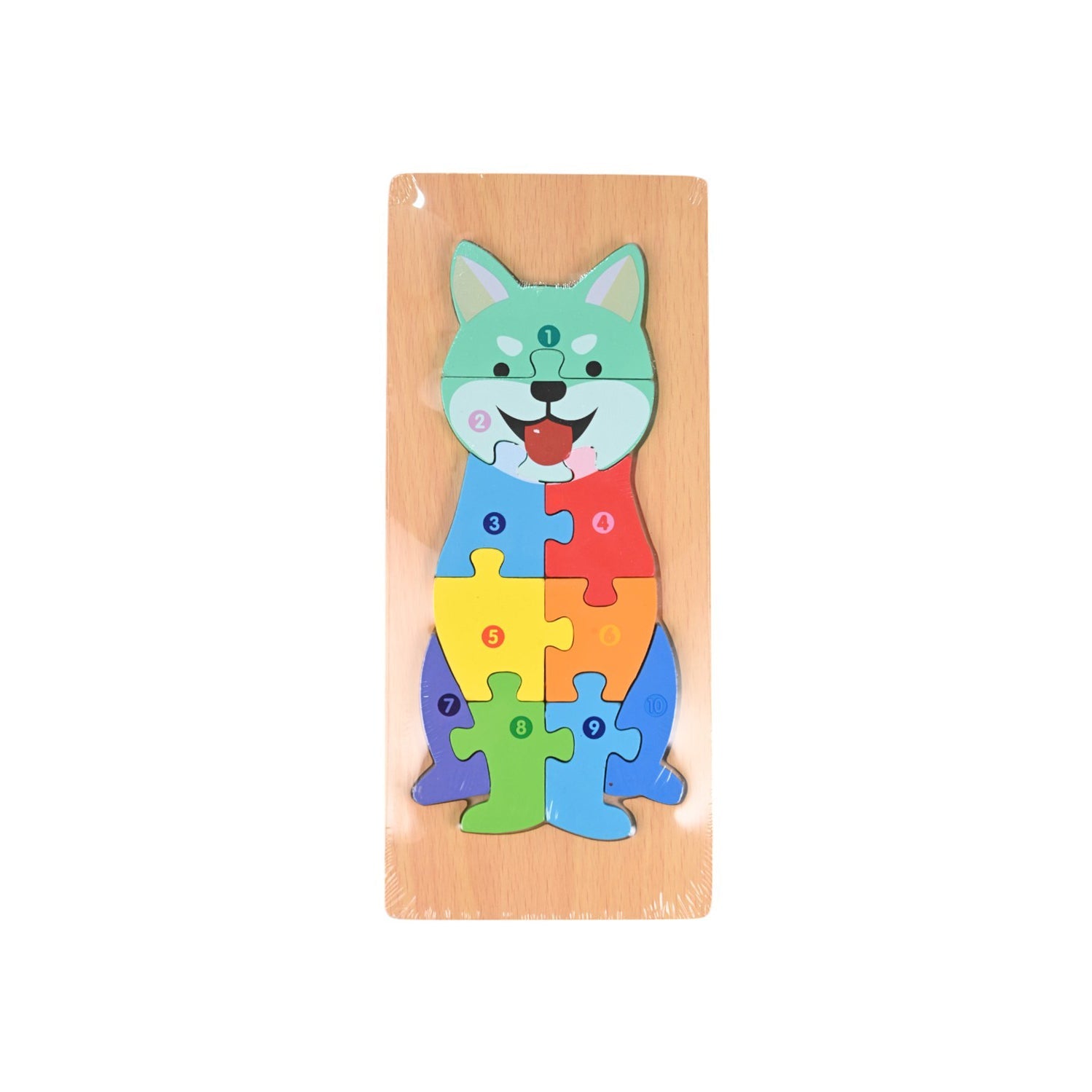 Wooden Number Puzzle Board