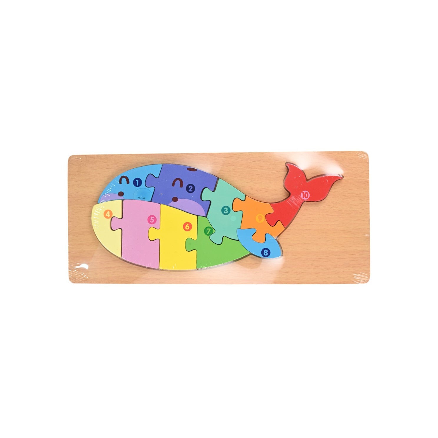 Wooden Number Puzzle Board