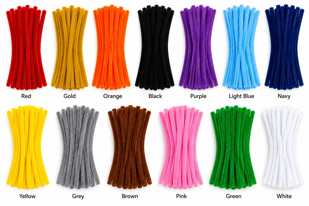 Pipe Cleaners Glitter And Normal Pack