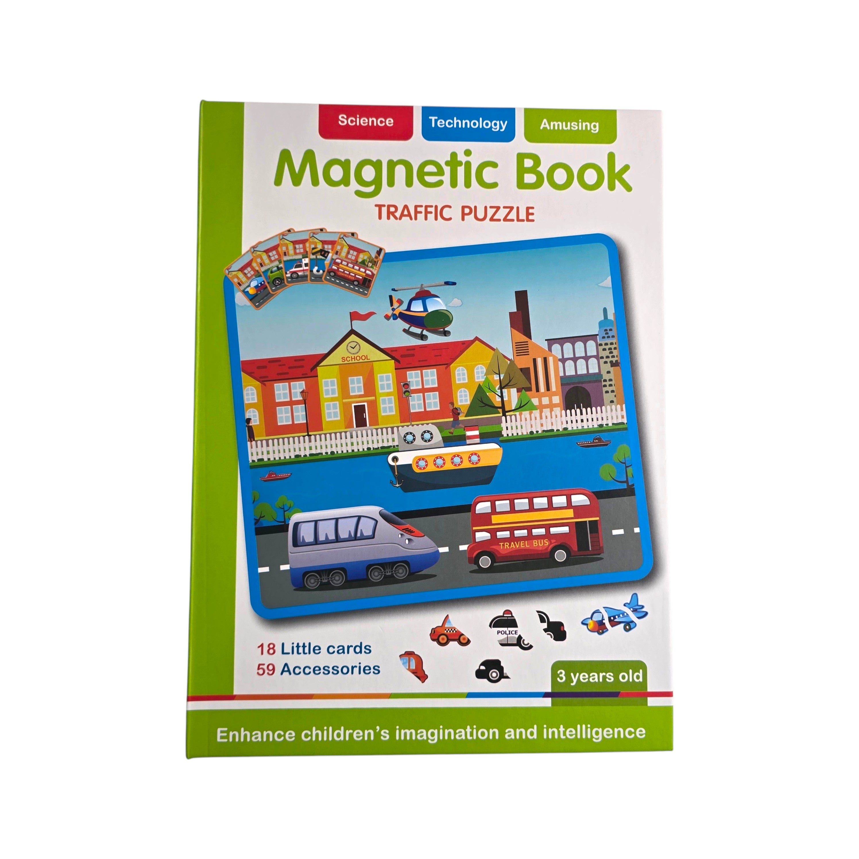 Magnetic Book Traffic Puzzle)