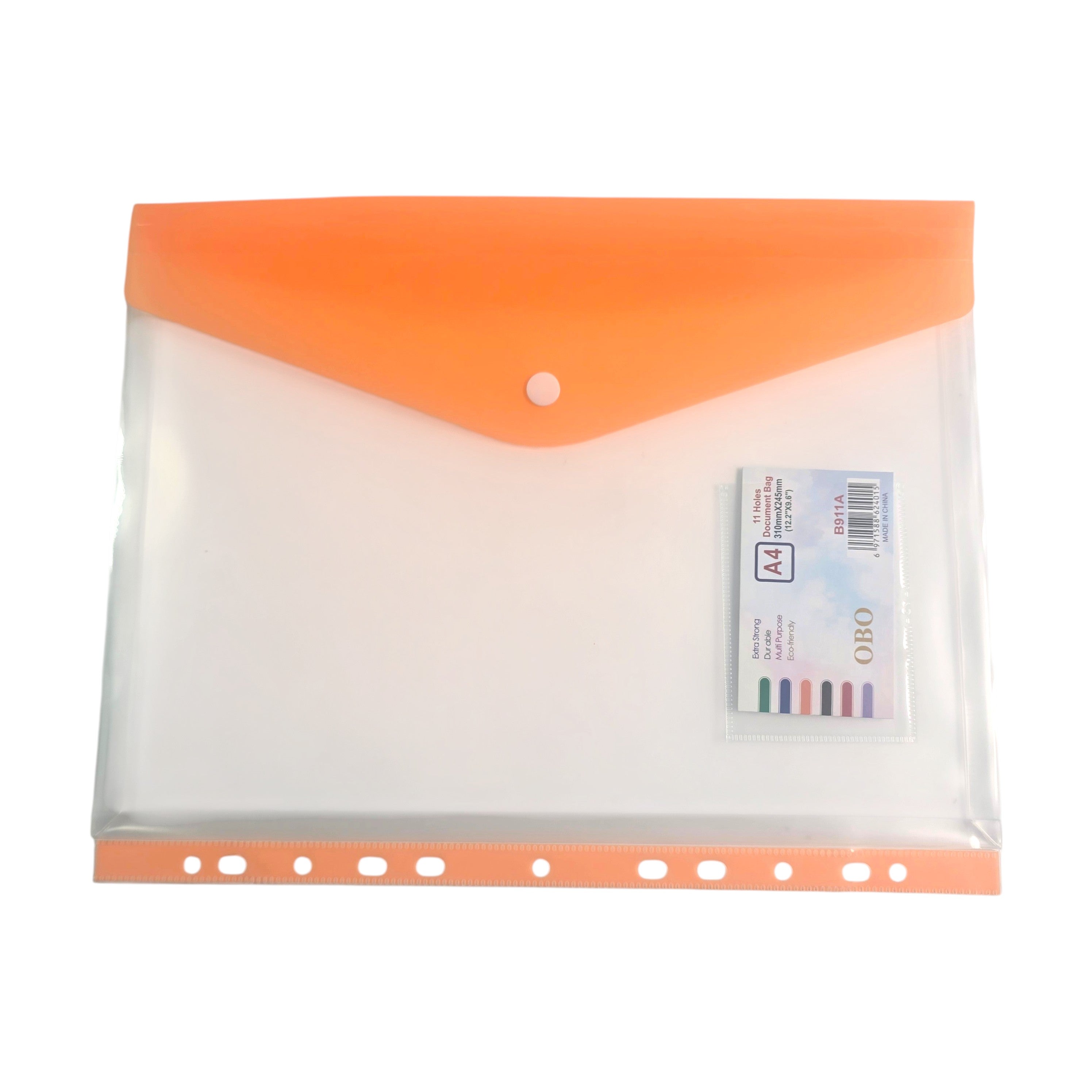 A4 Snap Button Document Envelope