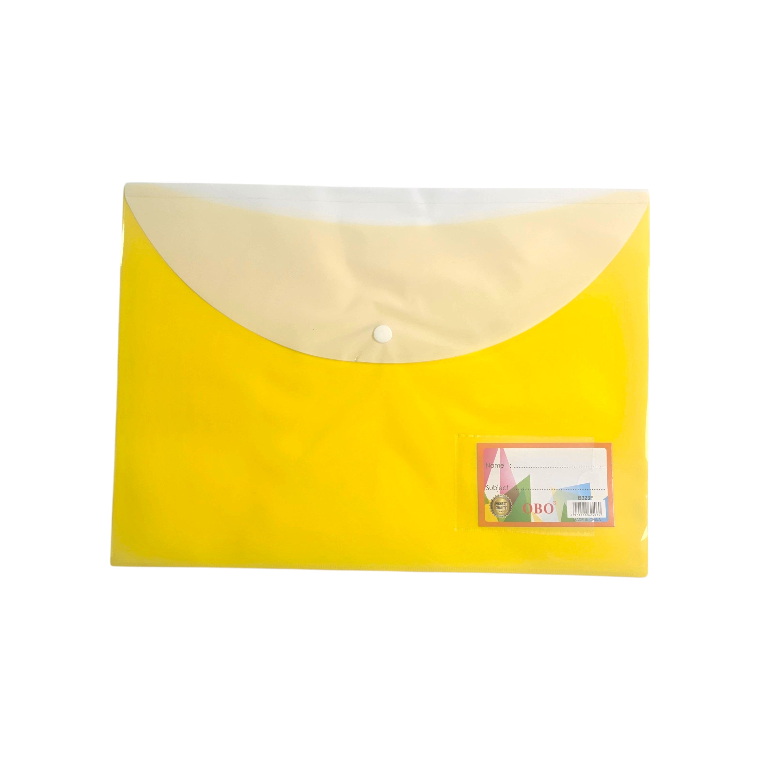 A4 Snap Button Document Envelope