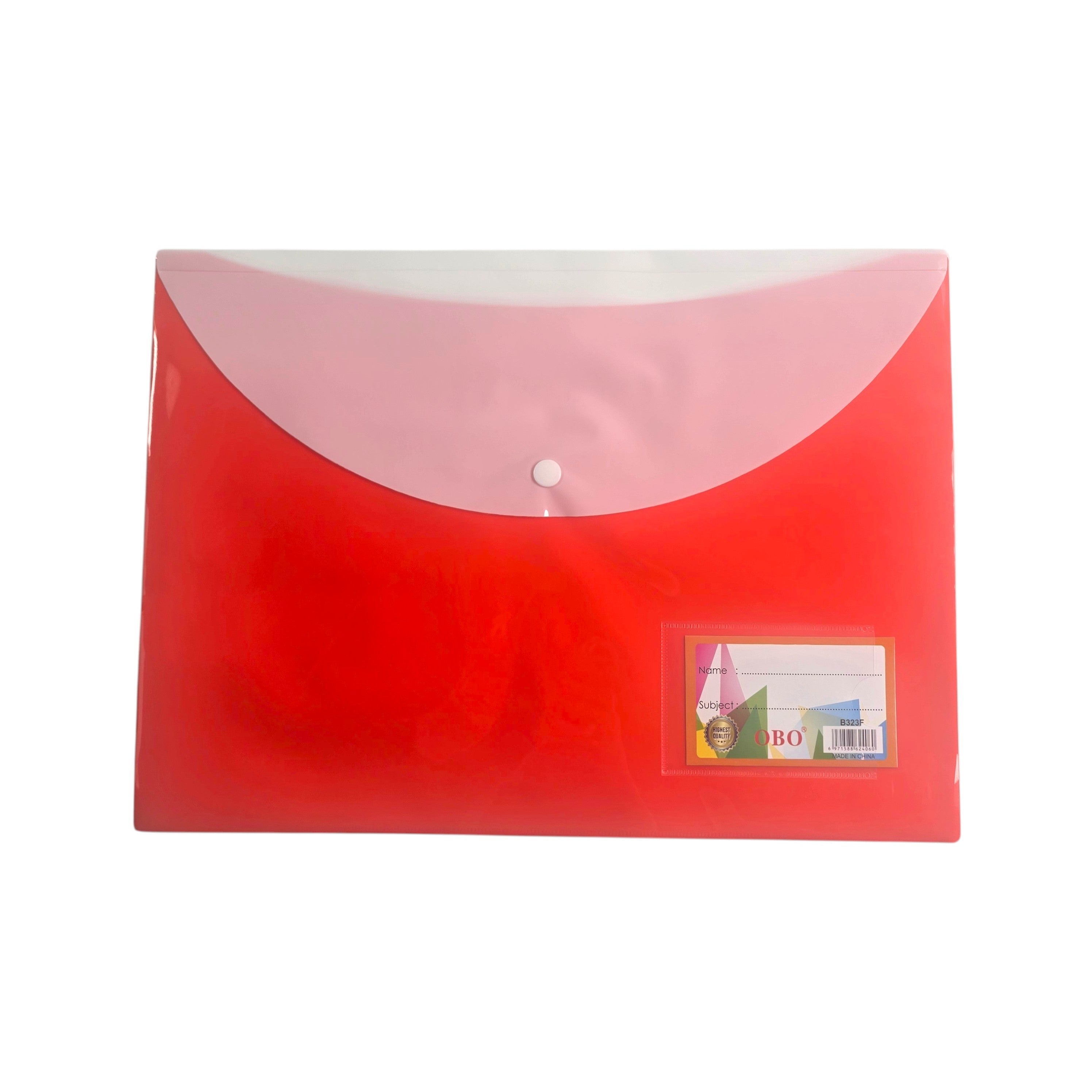 A4 Snap Button Document Envelope