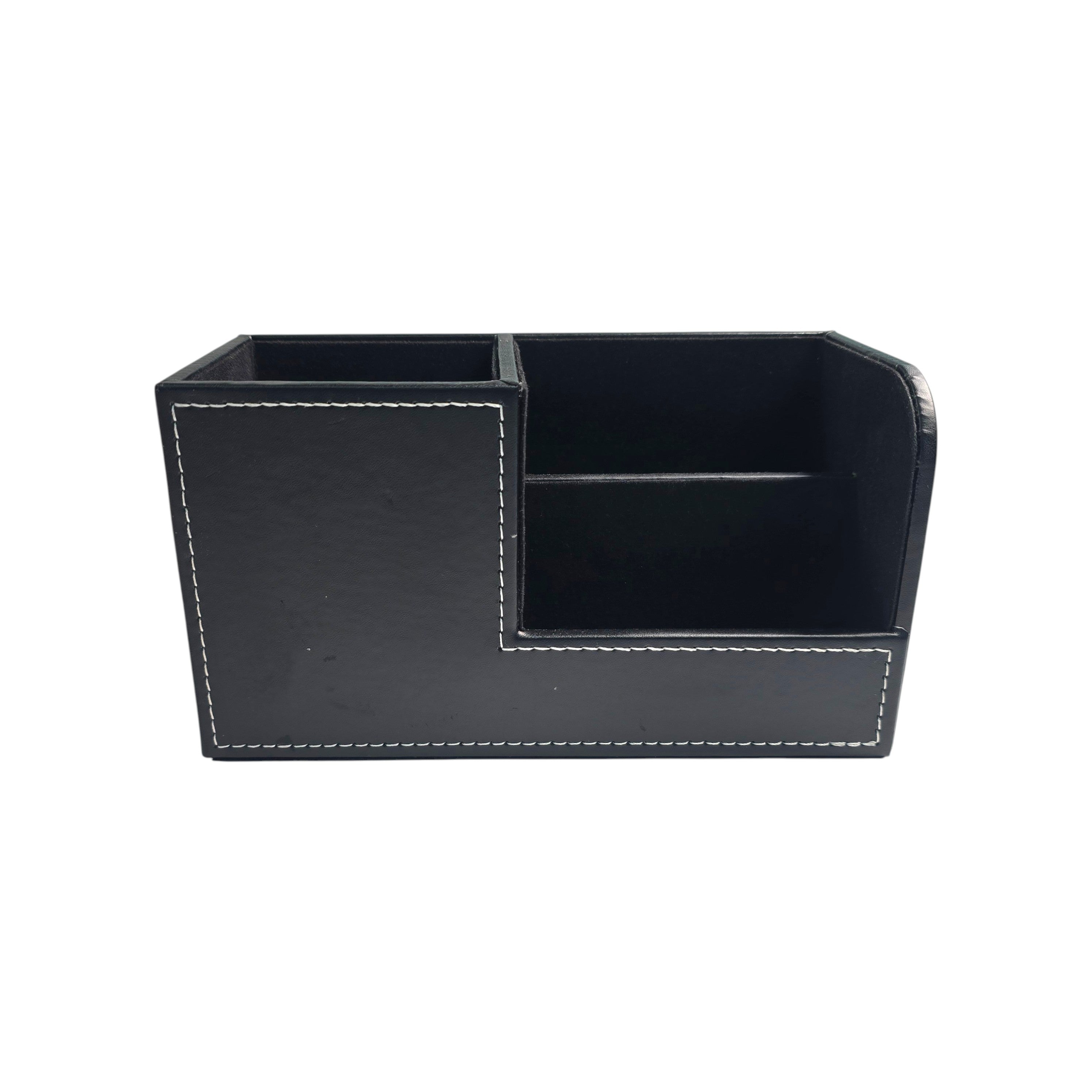 Leather Desk Organizer Pen Holder