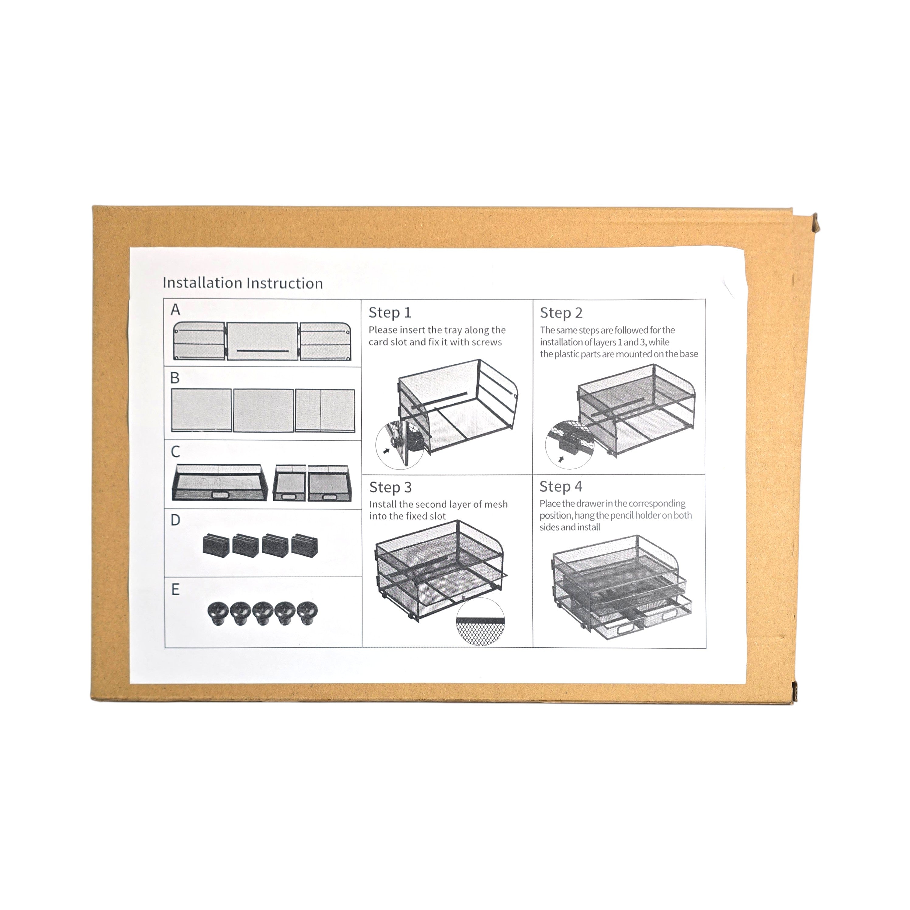 Mesh Desk Organizer with Drawers