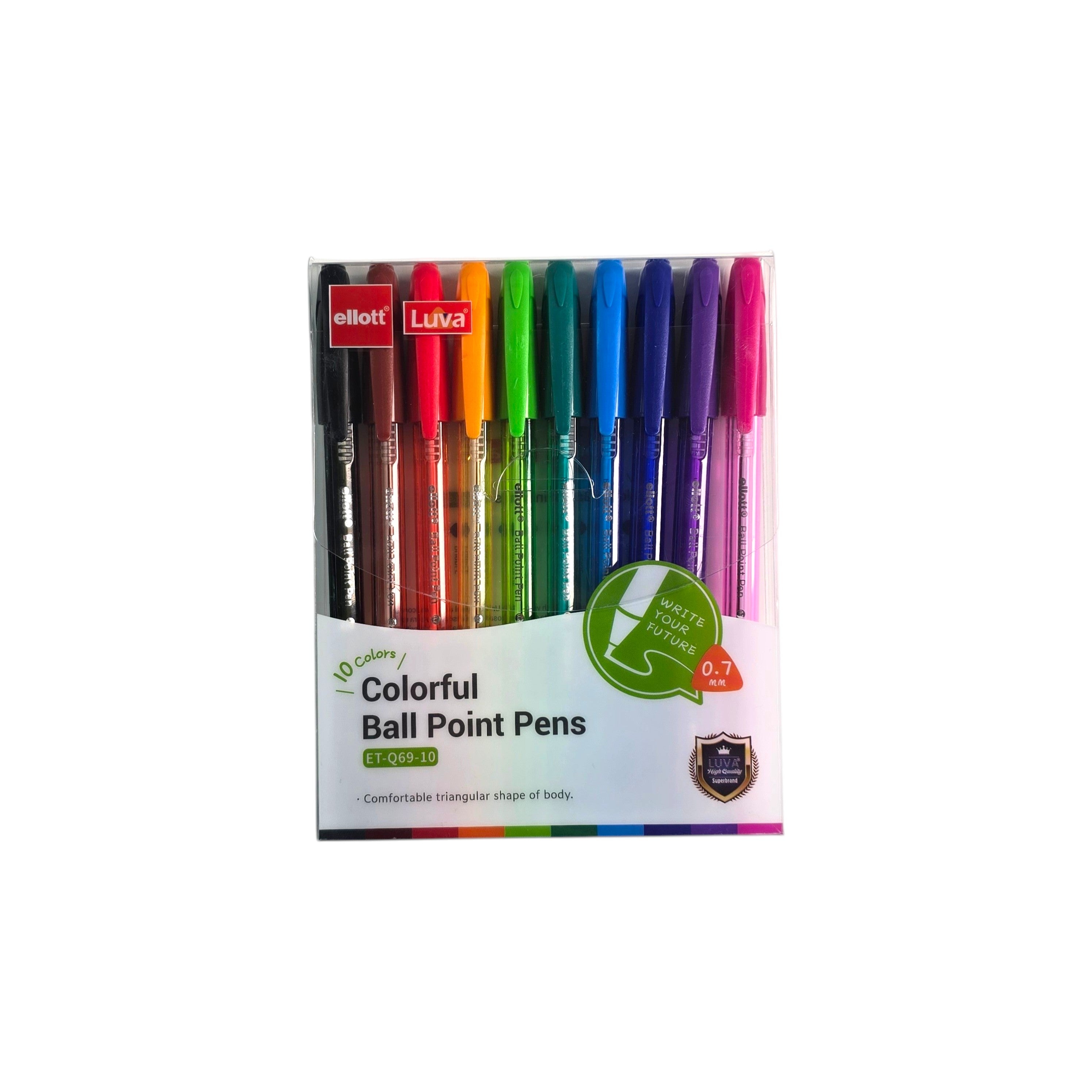 Colorful Ball Point Pen Set 10 Colors