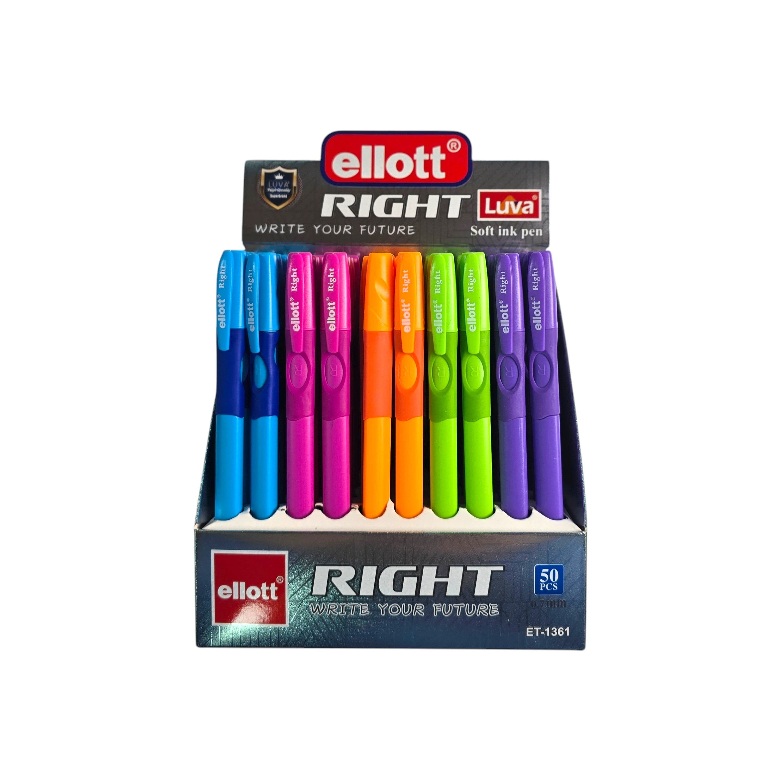 Ellott Right Soft blue Ink Pen 0.7mm
