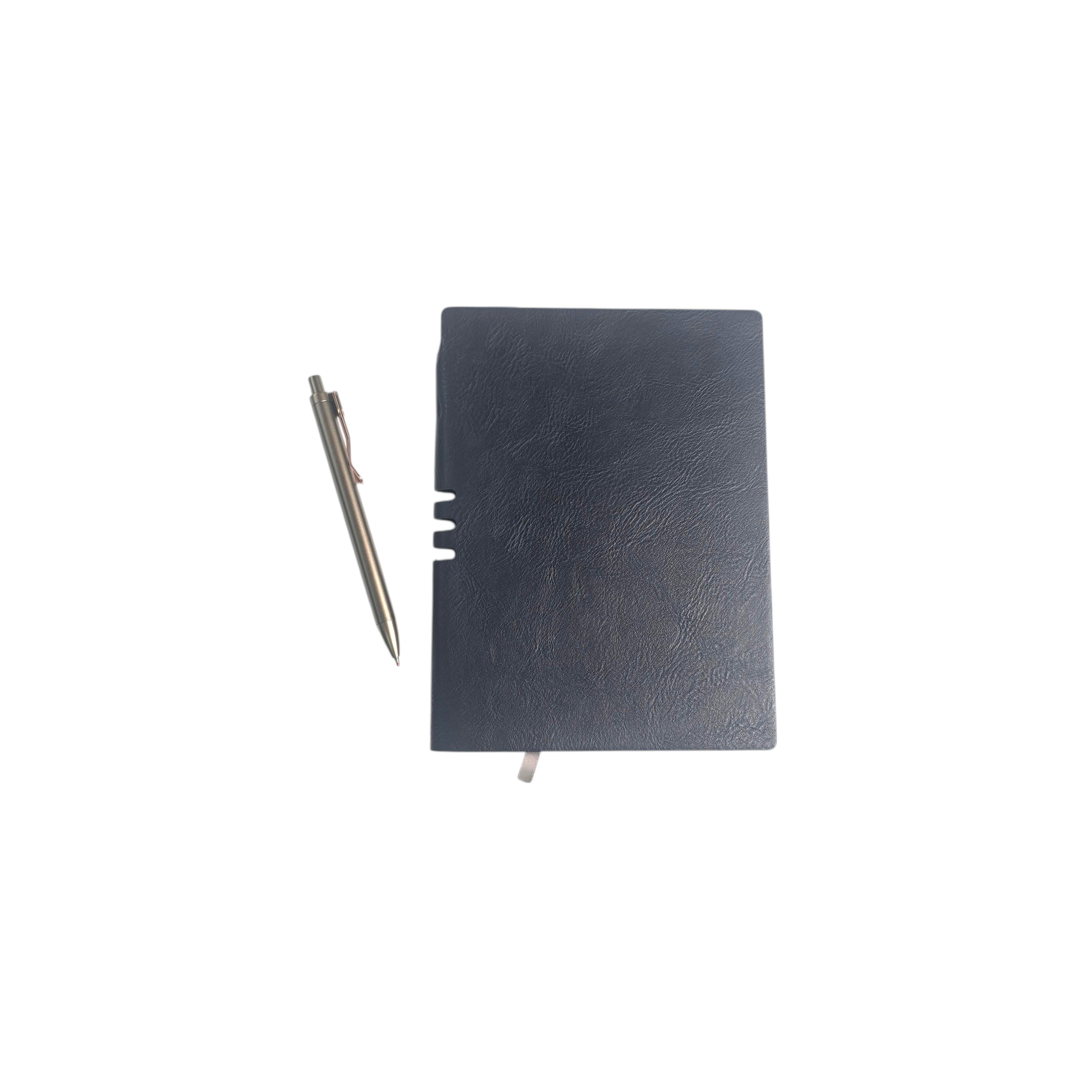 Premium Leather Pocket Notebook A5 with Pen
