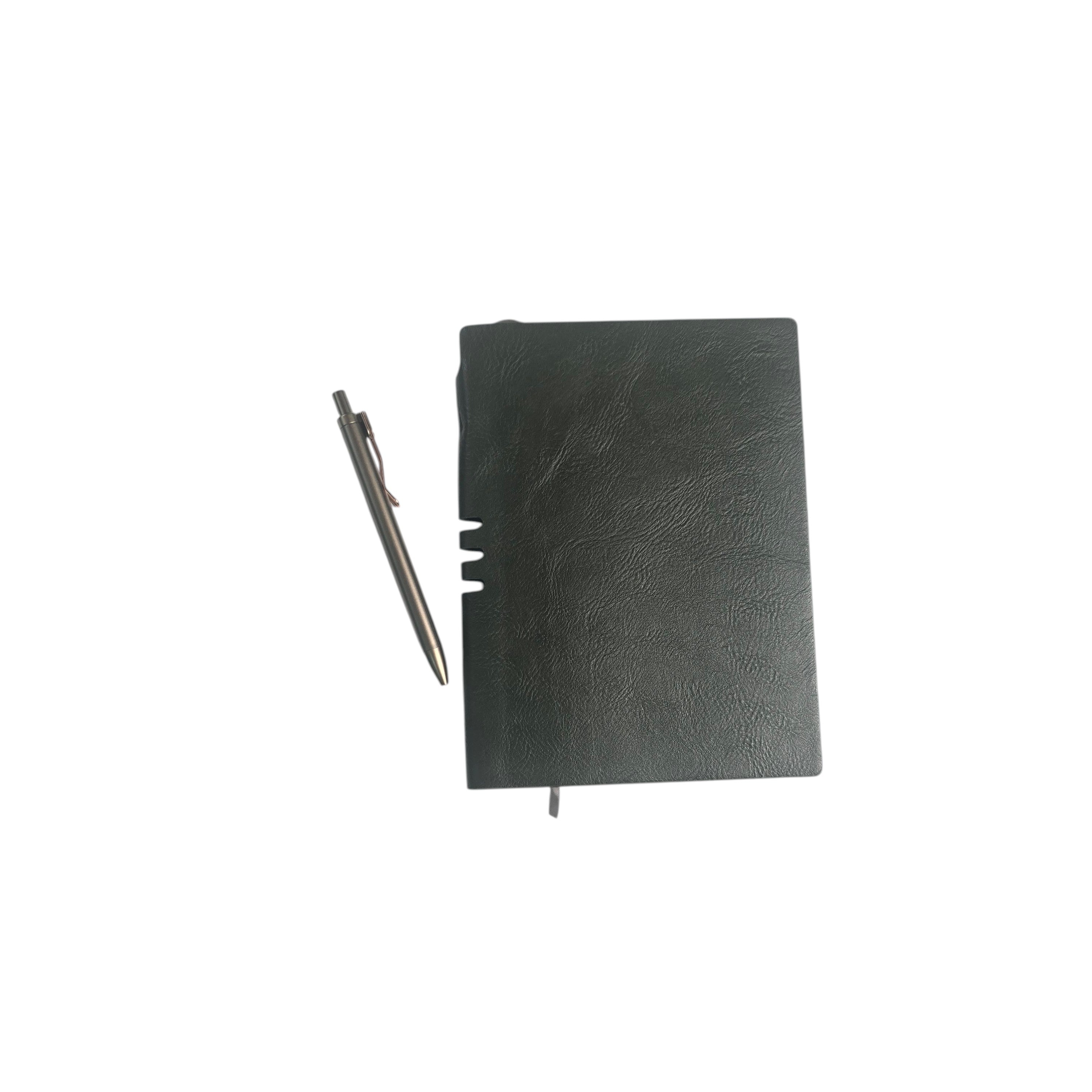 Premium Leather Pocket Notebook A5 with Pen