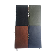 Premium Leather Pocket Notebook A6 with Pen