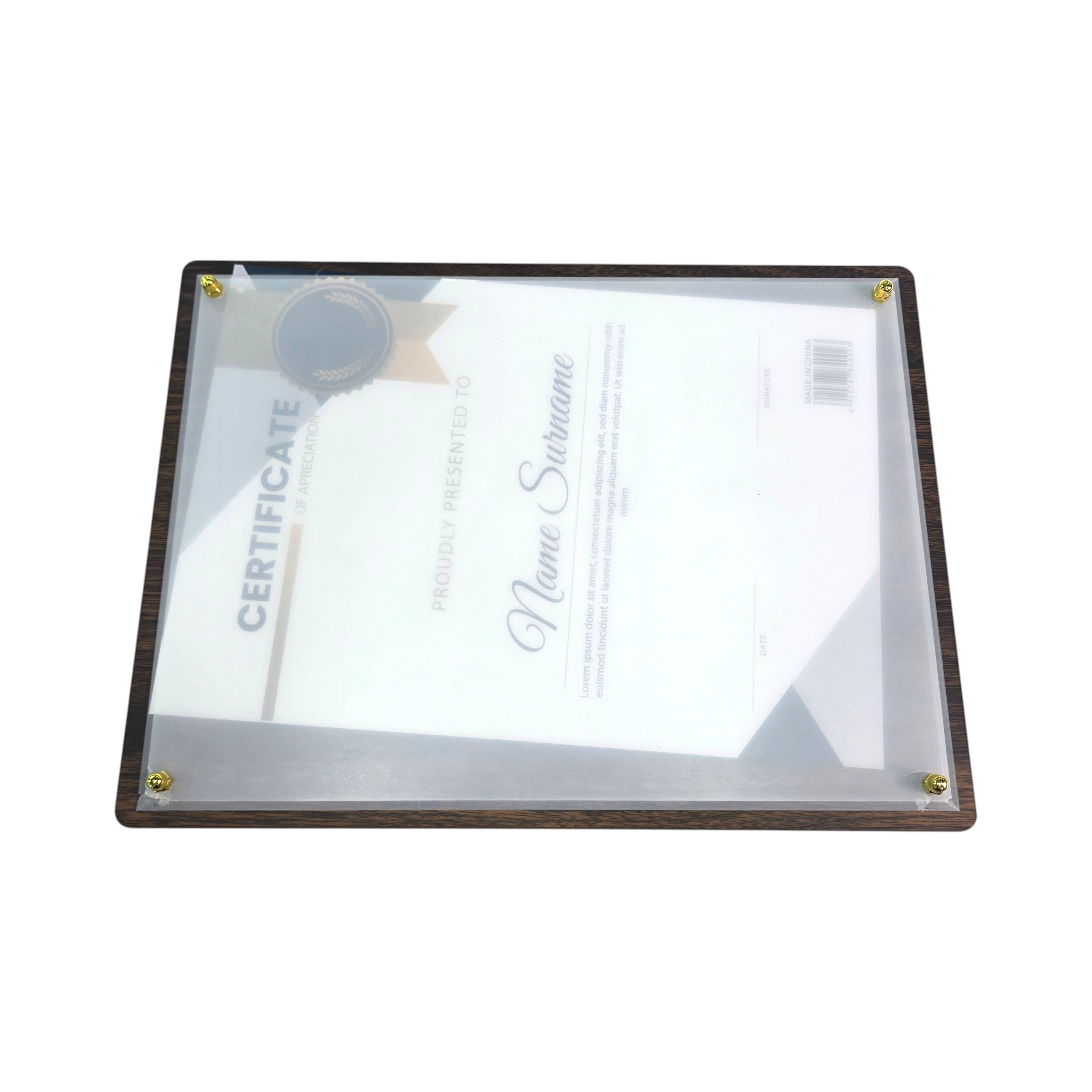 A4 Certificate Display Frame