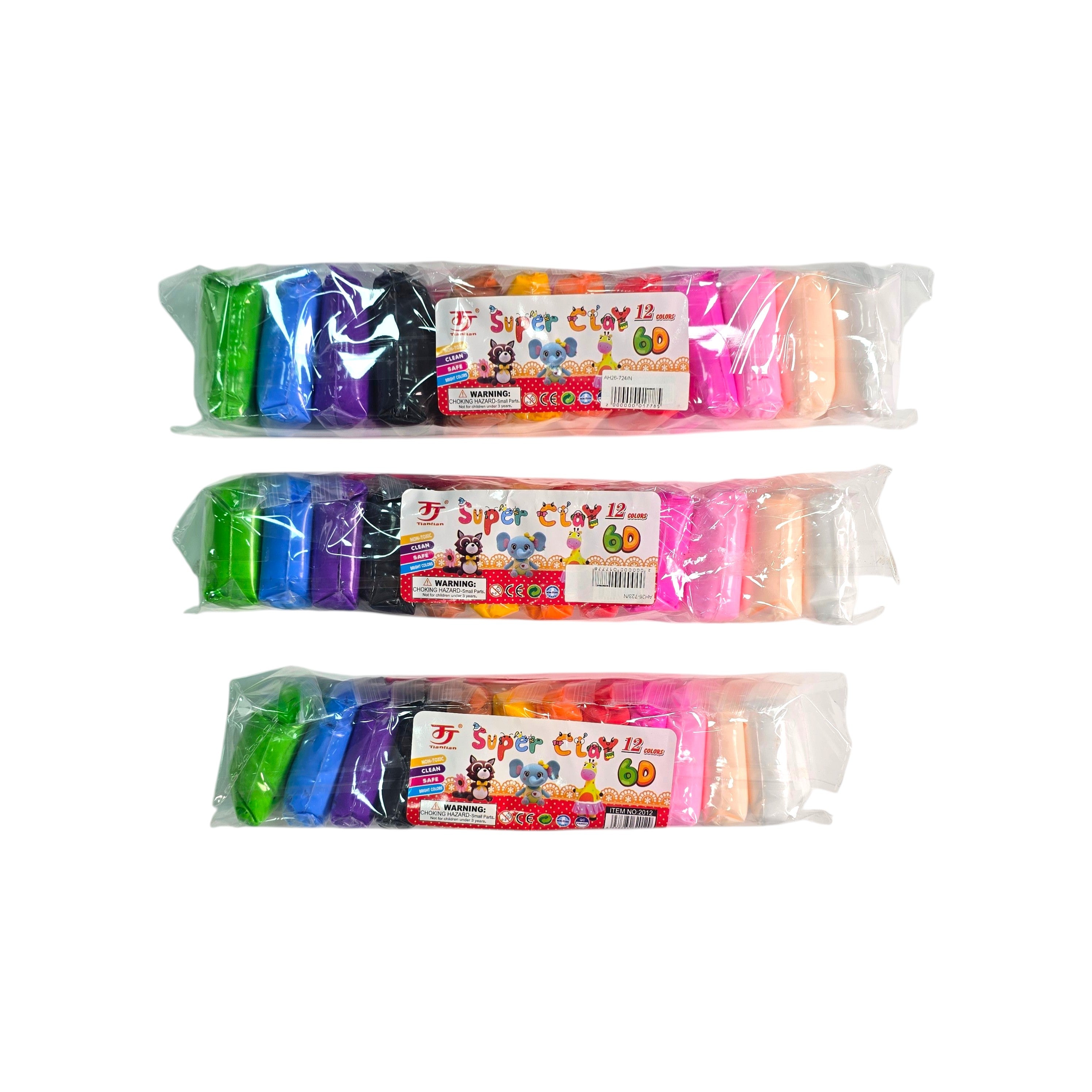 12 Colors Modeling Clay Bags Set