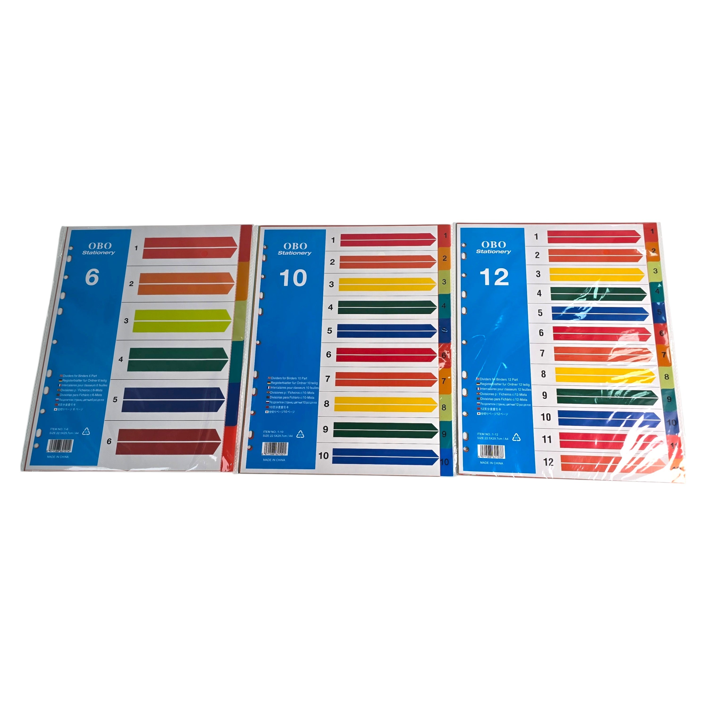 Deluxe A4 Colored Index Divider