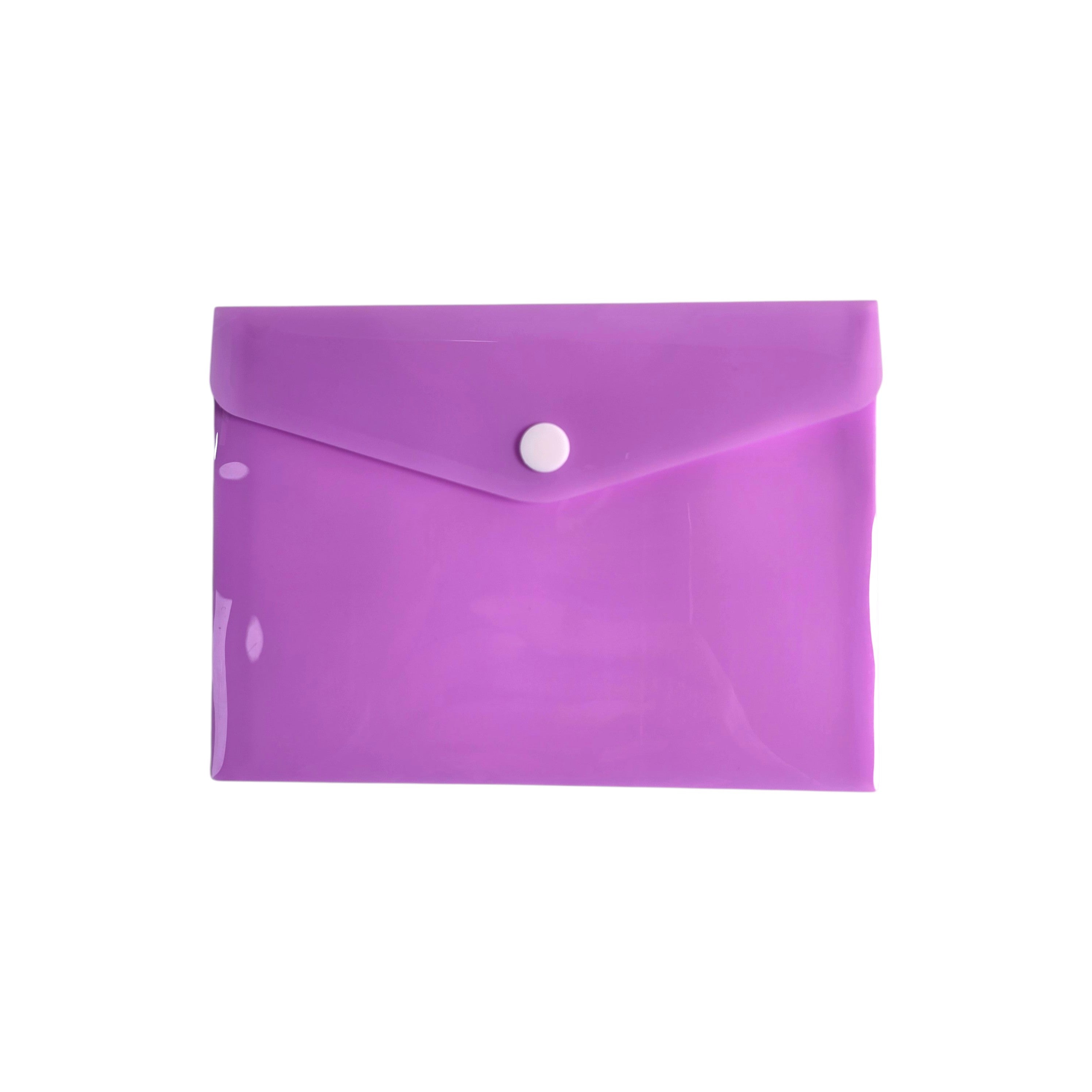 A6 Pastel Snap Button Document Envelope