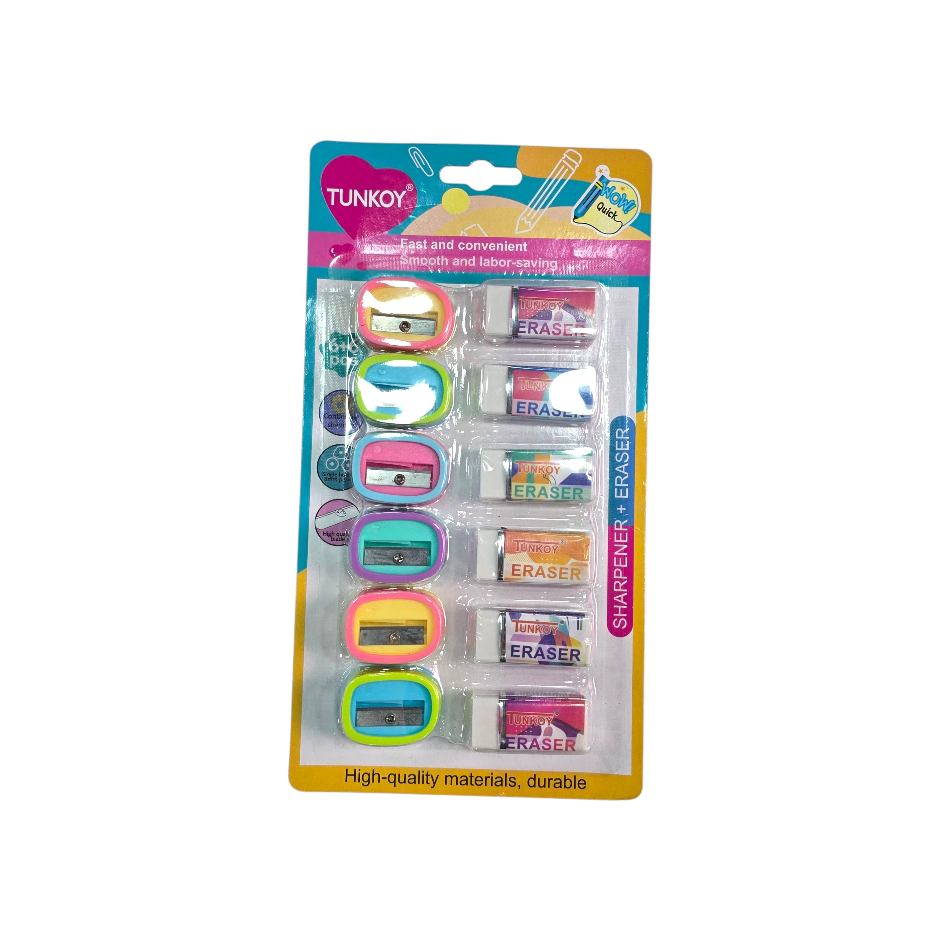 Mini Sharpener & Eraser Set