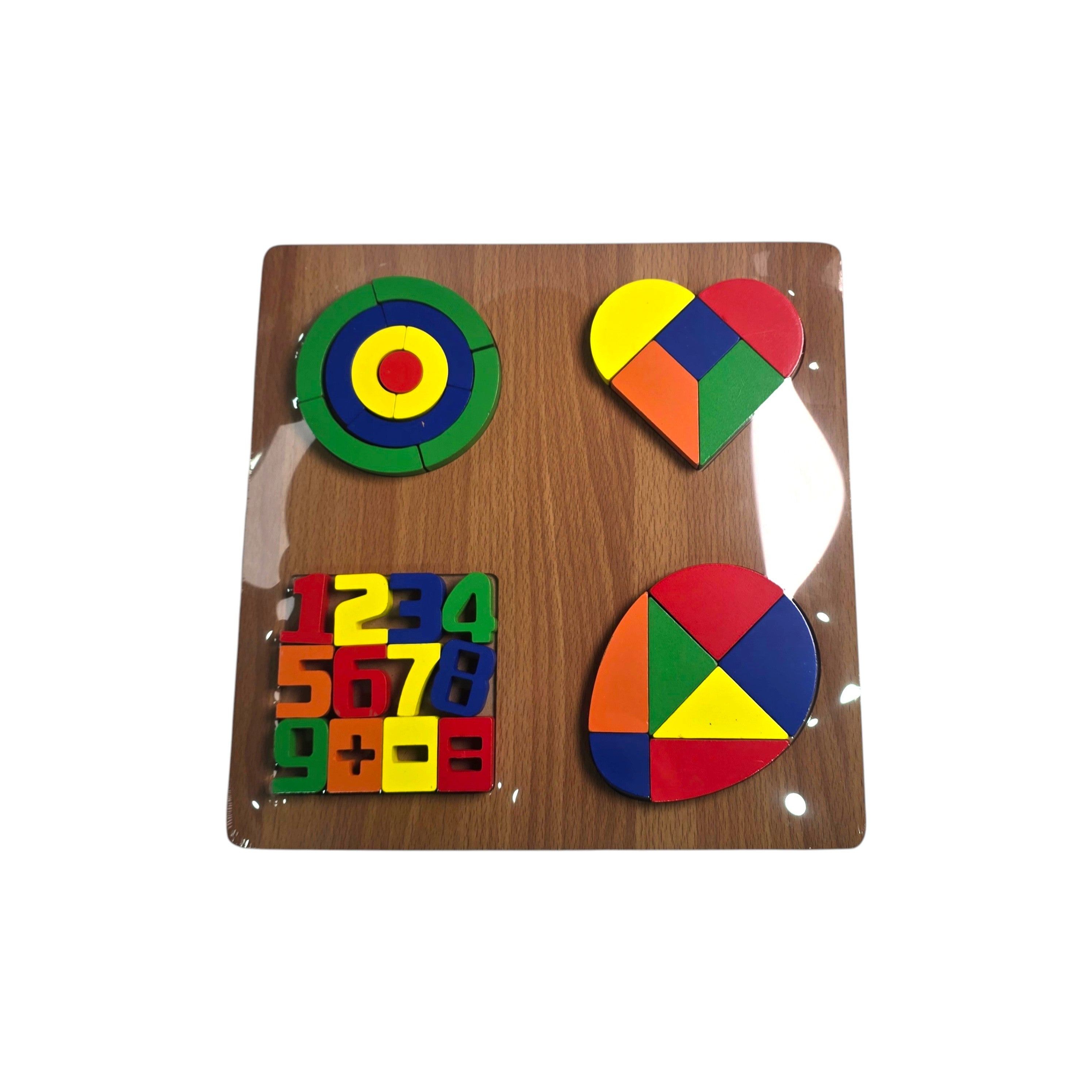 Wooden Shape Puzzle Board Set
