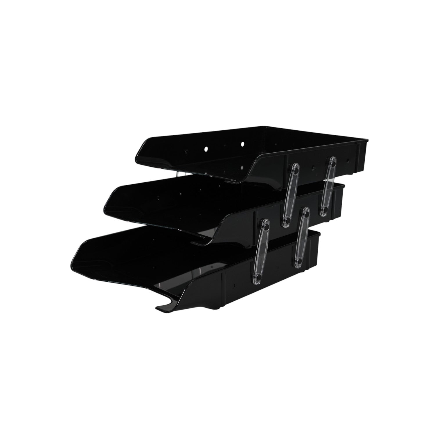 Ark Black 3-Tier Document Plastic Tray