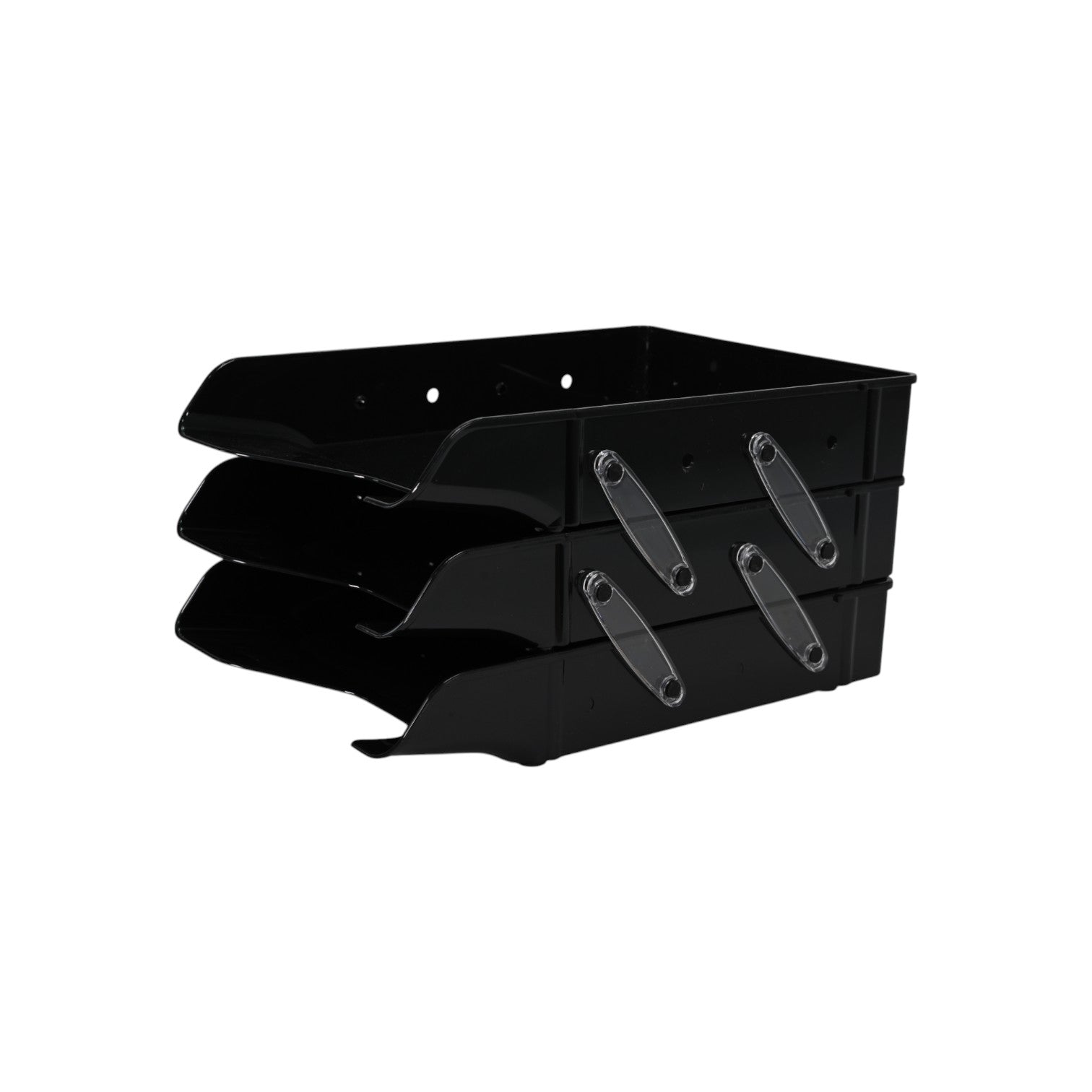 Ark Black 3-Tier Document Plastic Tray