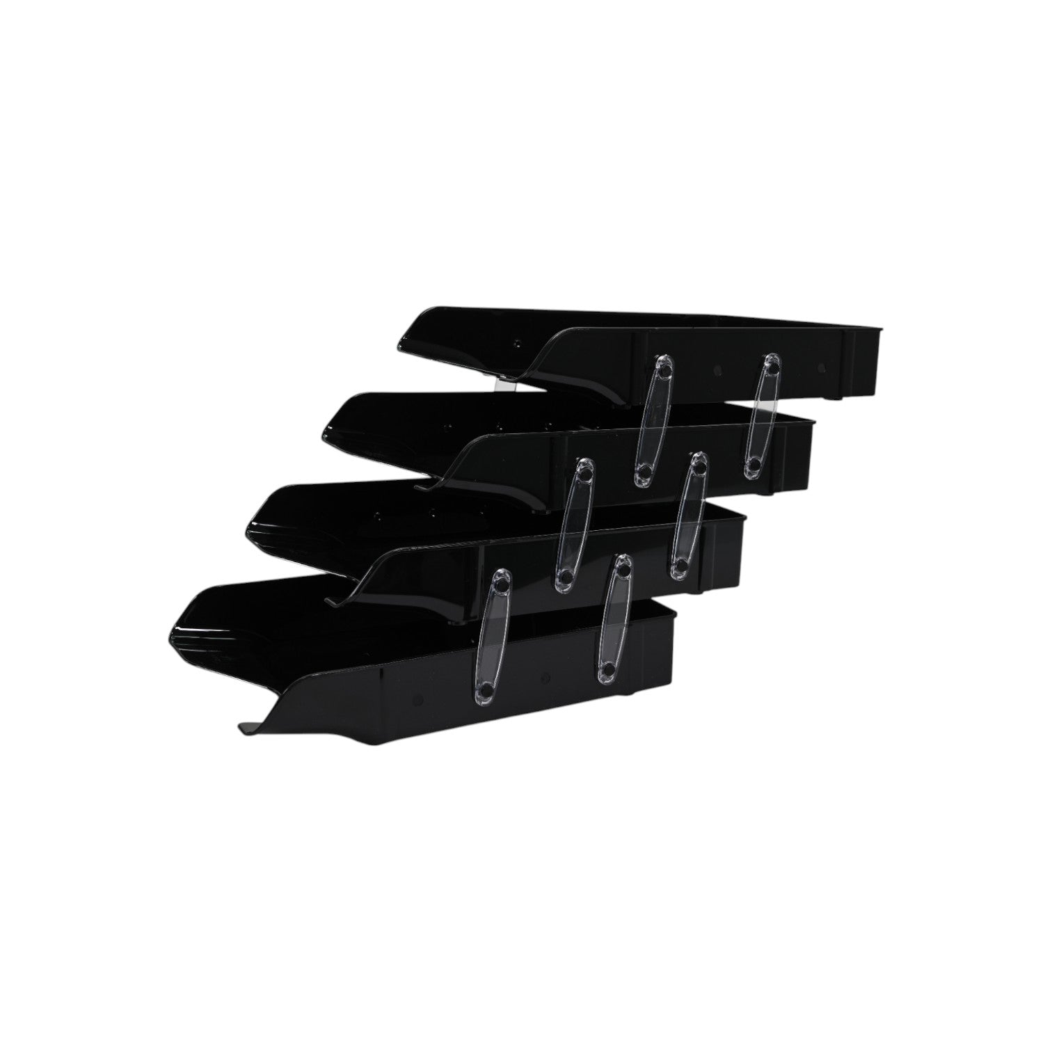 Ark Black 4-Tier Document Plastic Tray