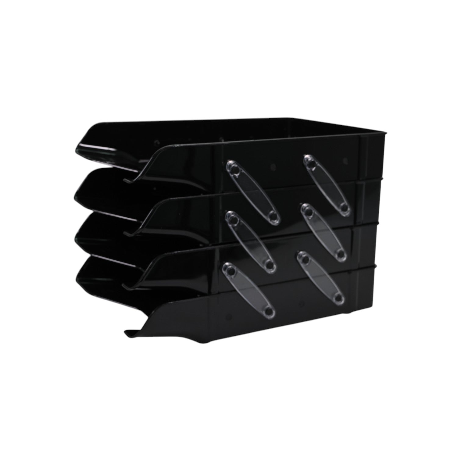 Ark Black 4-Tier Document Plastic Tray