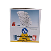Ark Black 5-Tier Document Plastic Tray