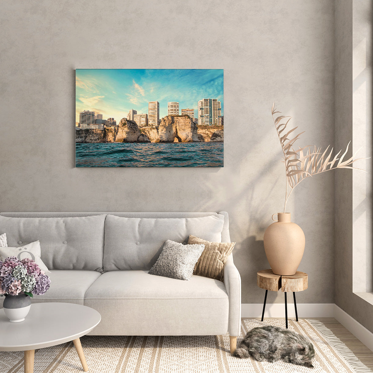 Beirut Coast Canvas