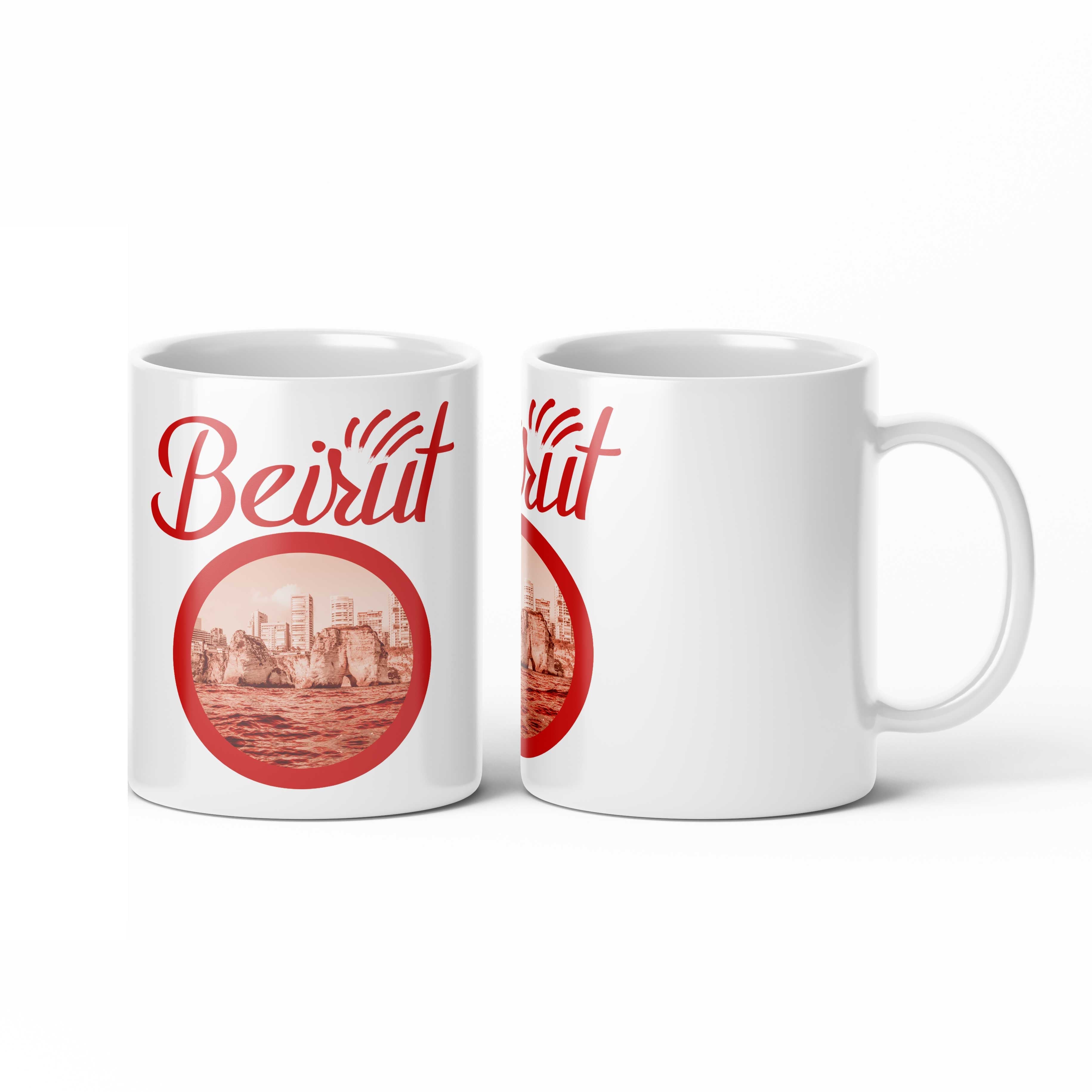 Beirut Red Circle Mug