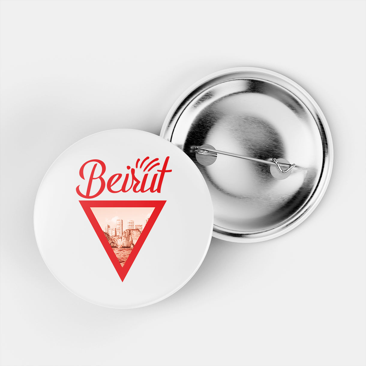 Beirut Red Triangle Pin