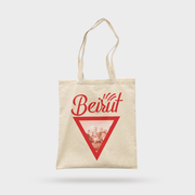Beirut Red Triangle Tote bag