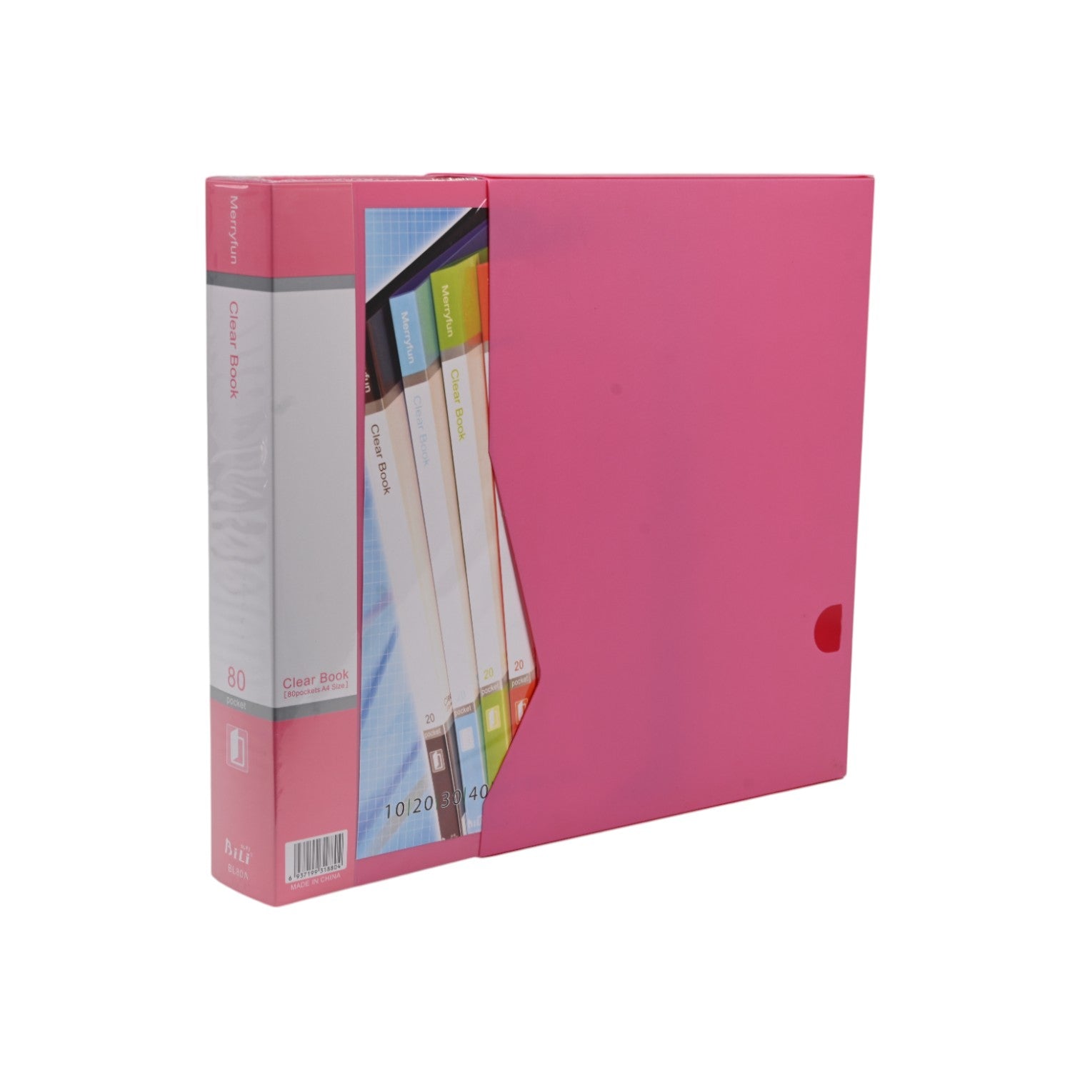 A4 Pink Display File with Slipcase