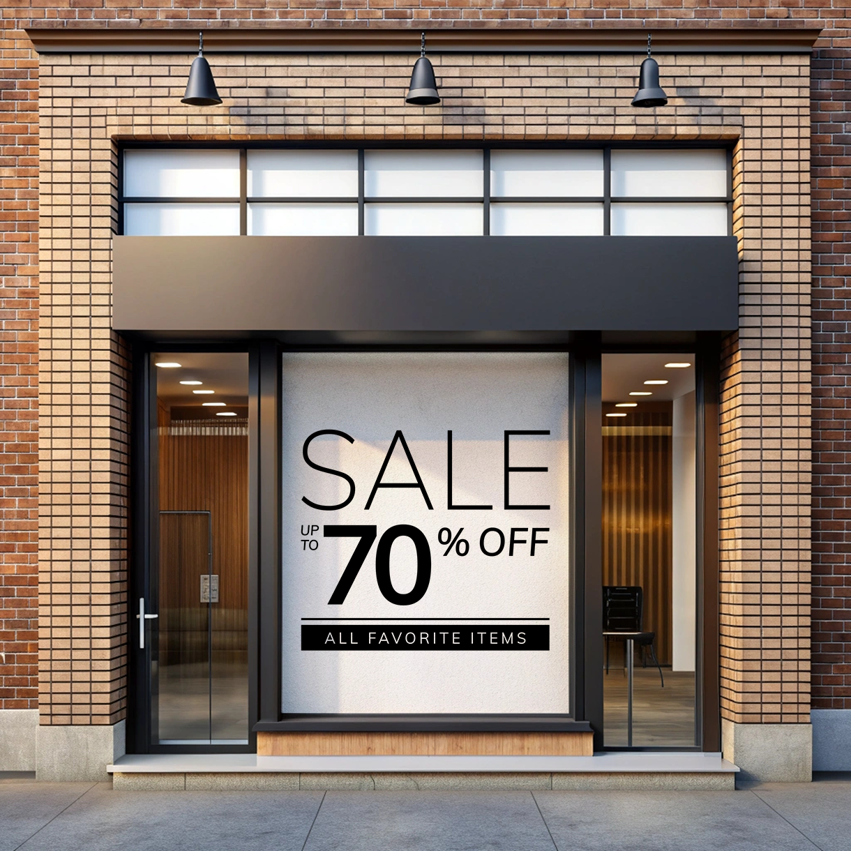 Black & White Sale Flex Banner