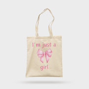 Bow Girl Tote Bag