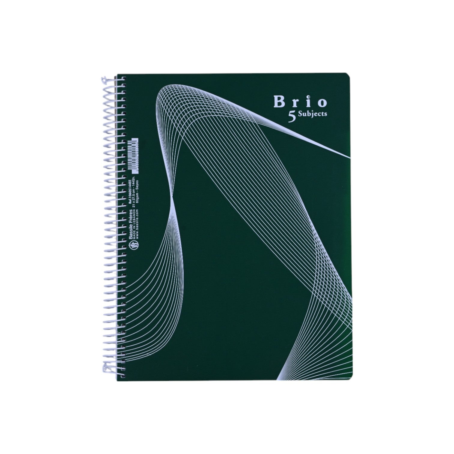 Brio 5-Subject Spiral Notebook