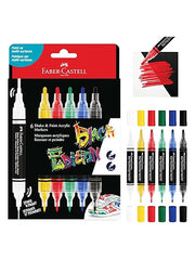 Faber Castell Shake & Paint Acrylic Markers Classic Colors