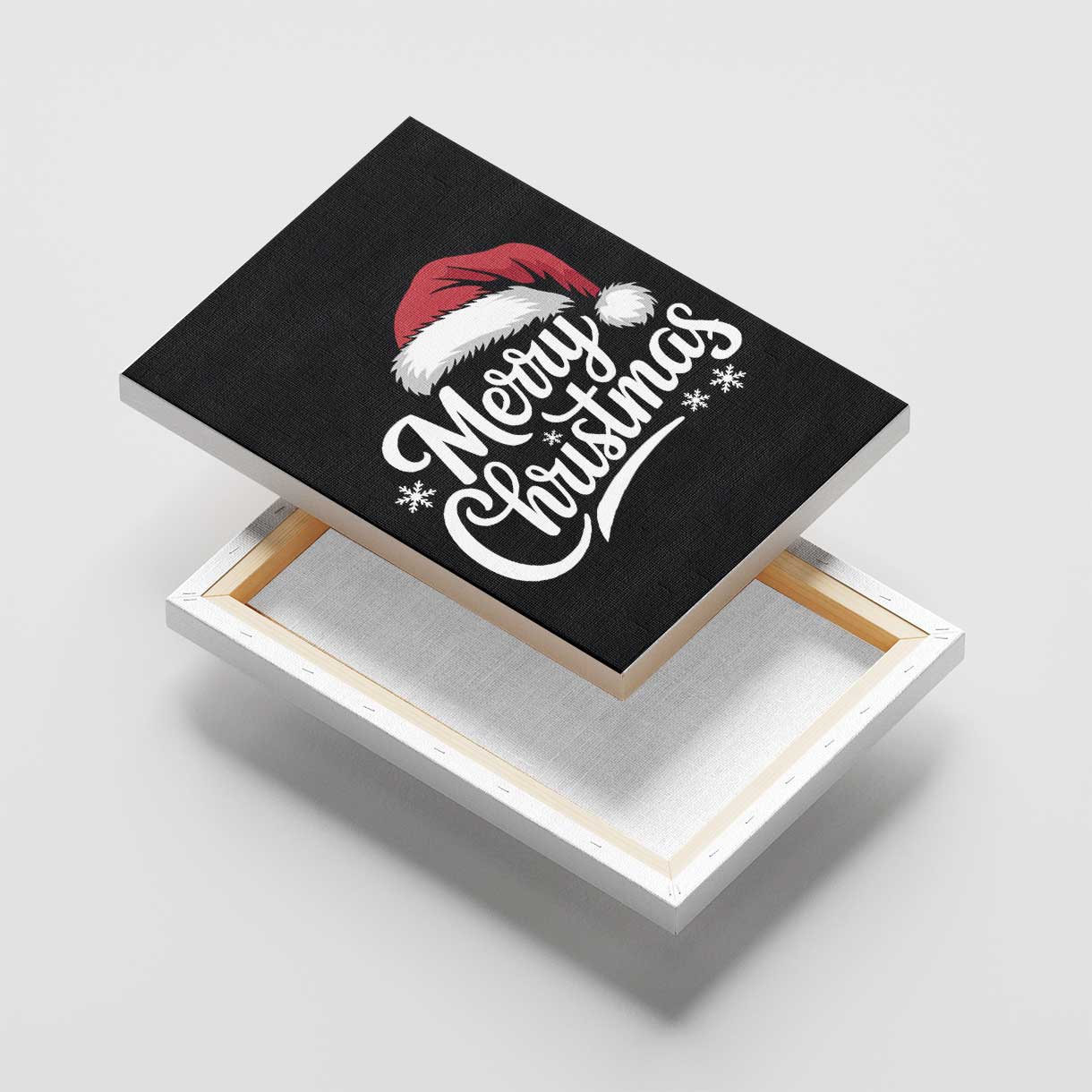 Christmas Black Canvas
