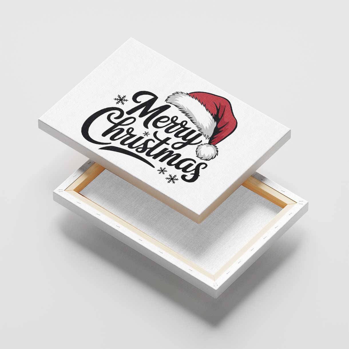 Christmas White Canvas