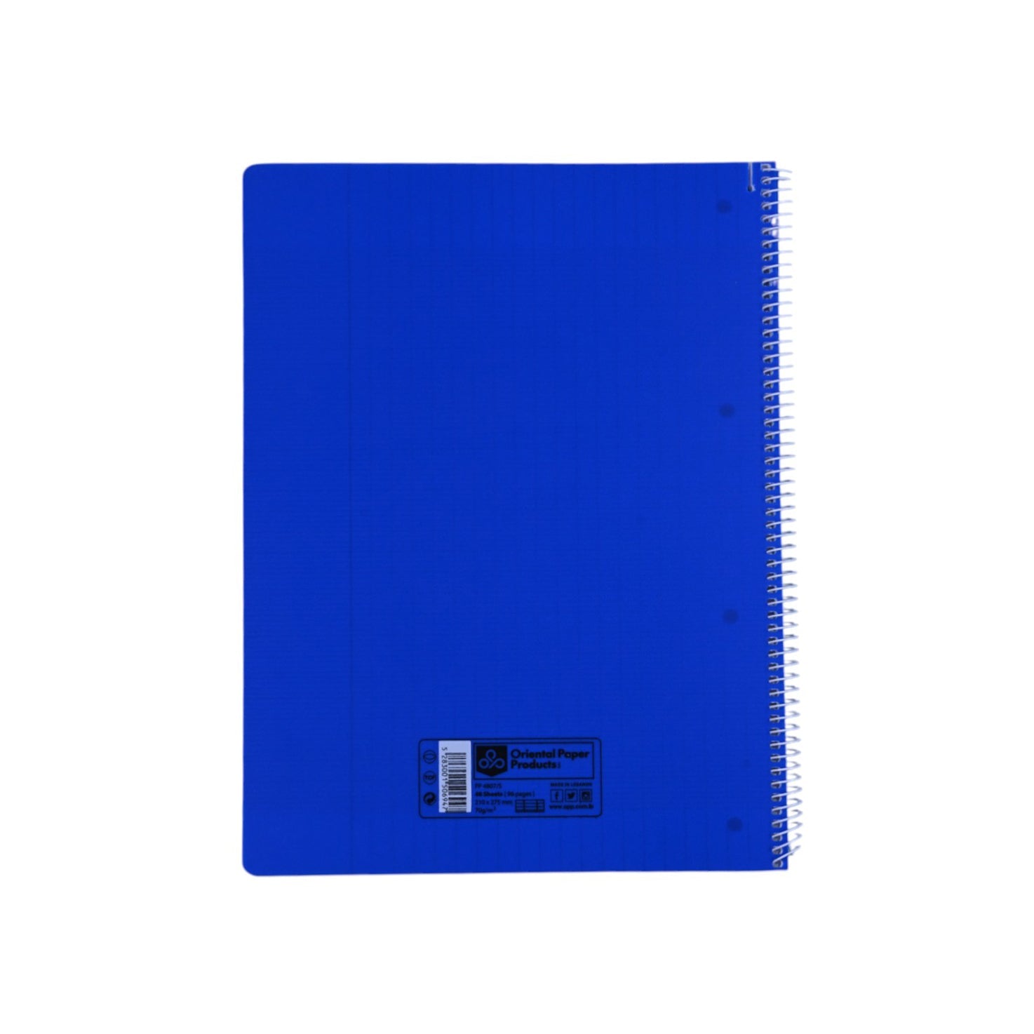 Colori Fluo Blue Spiral Notebook 48 Sh