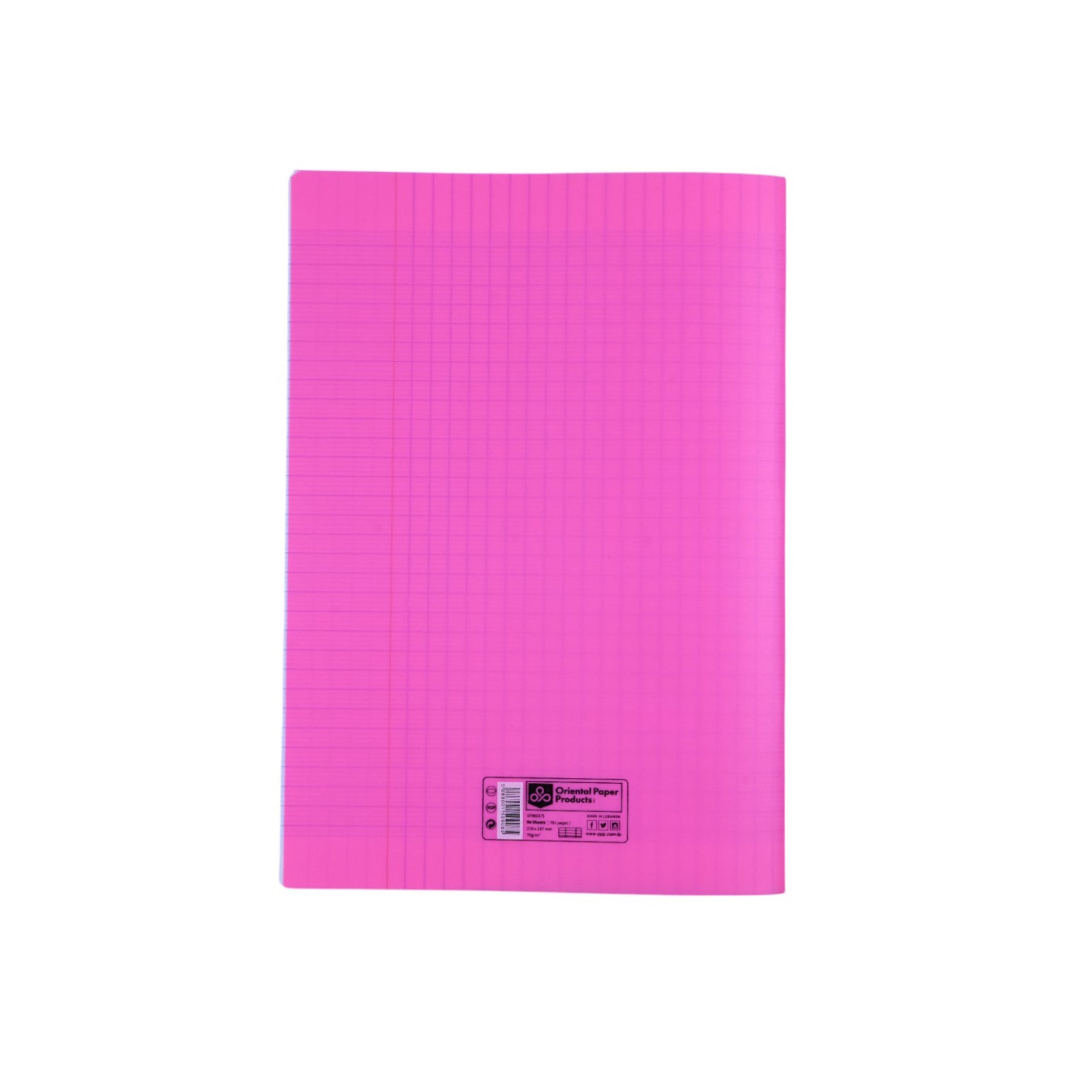 Colori Fluo Pink Stapled Notebook  96 Sh